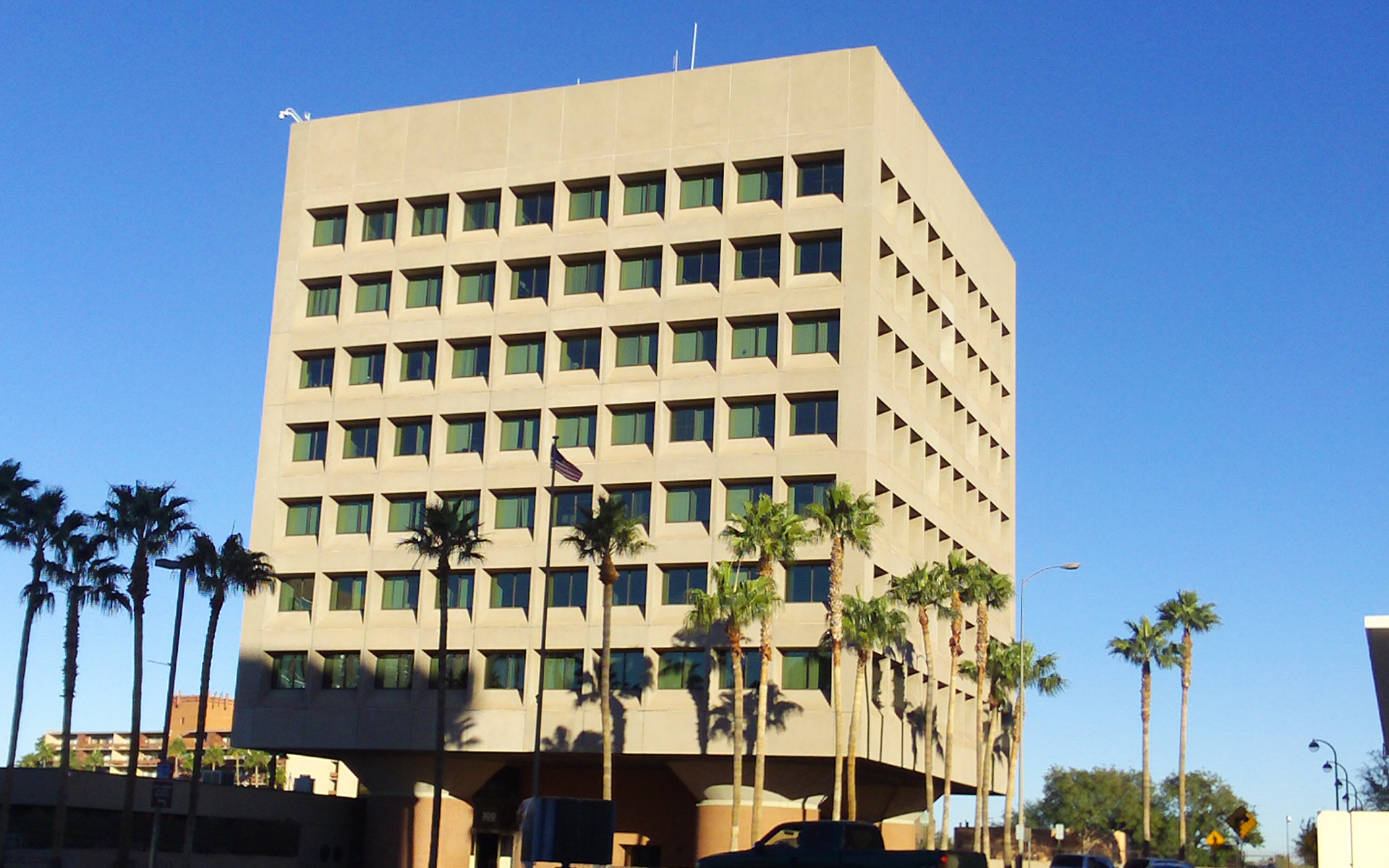 The federal building in downtown Tucson.