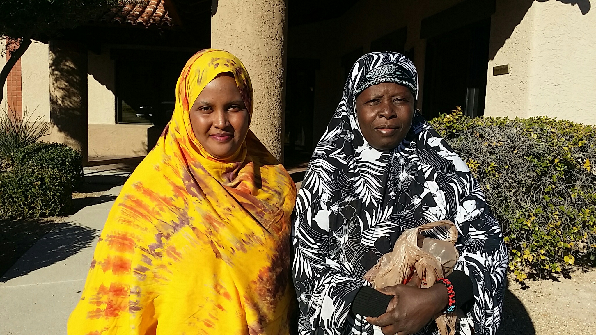 Somali Refugee Women entering the offices of the International Rescue Committee in Tucson.