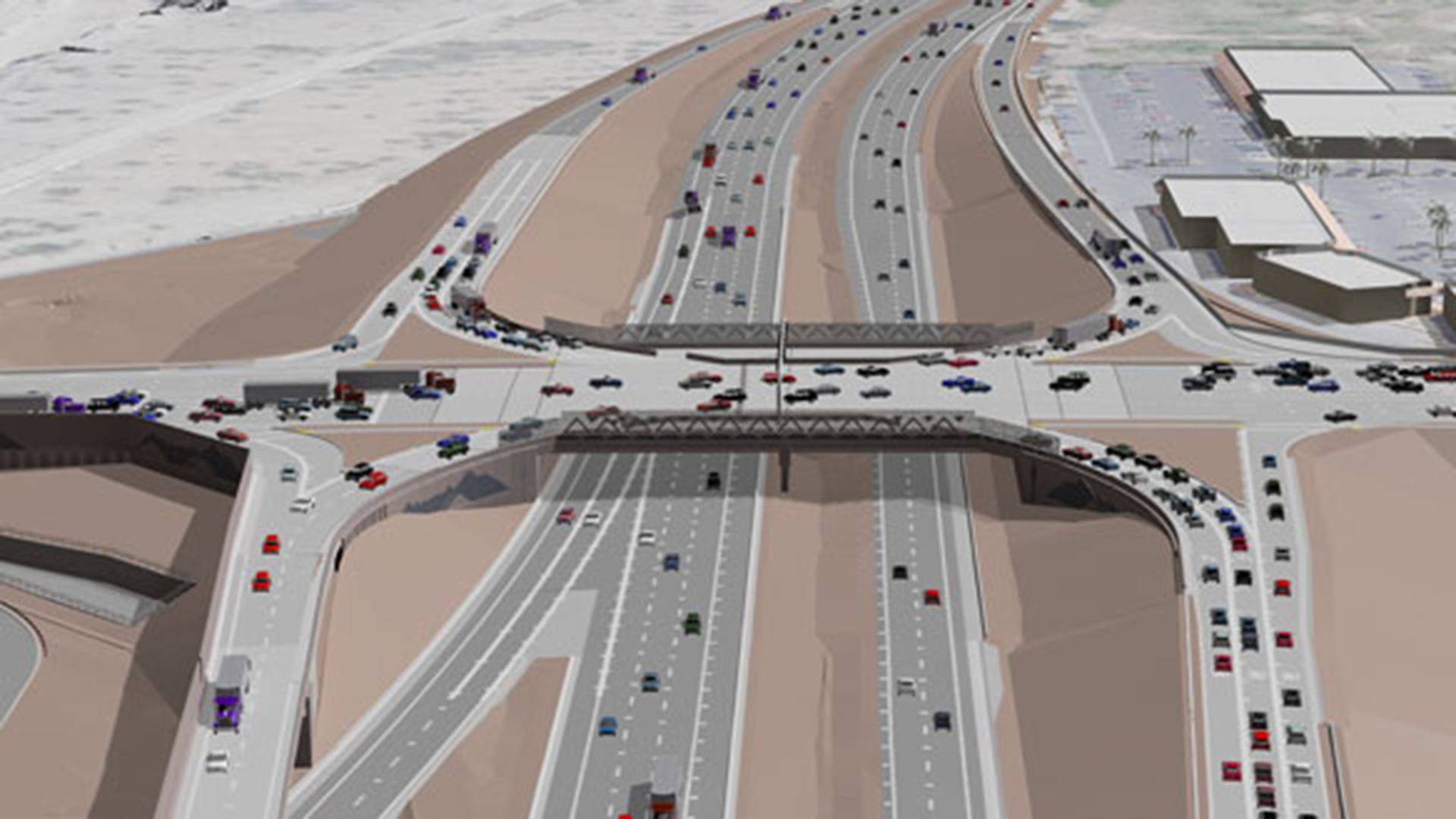 A rendering of what the completed Ajo Way/Interstate 19 will look like once completed. The project is expected to be complete in early 2018.