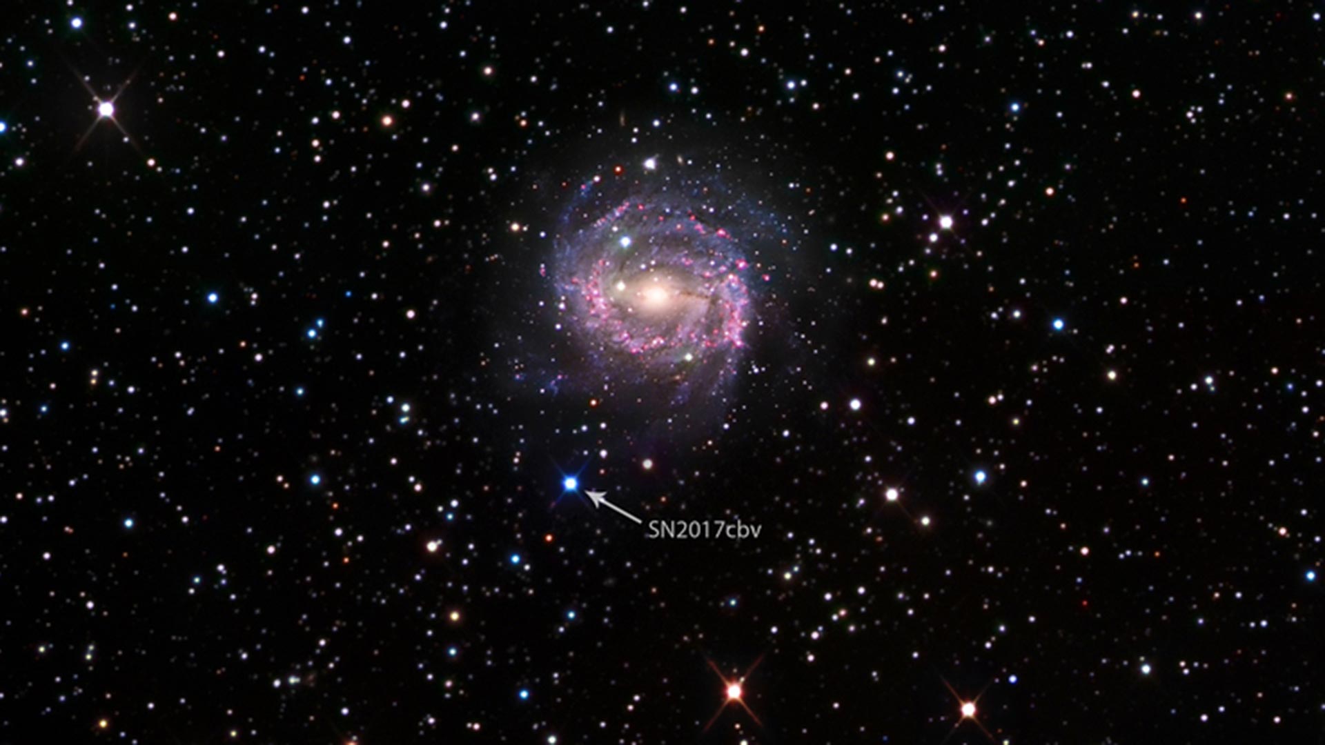 UA astronomer David Sand discovered supernova SN 2017cbv in March 2017 when he was with the Las Cumbres Observatory in California.