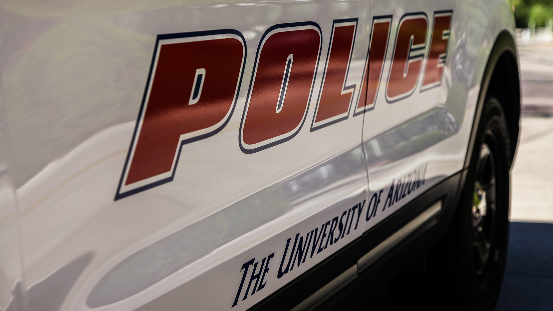 A University of Arizona Police vehicle.