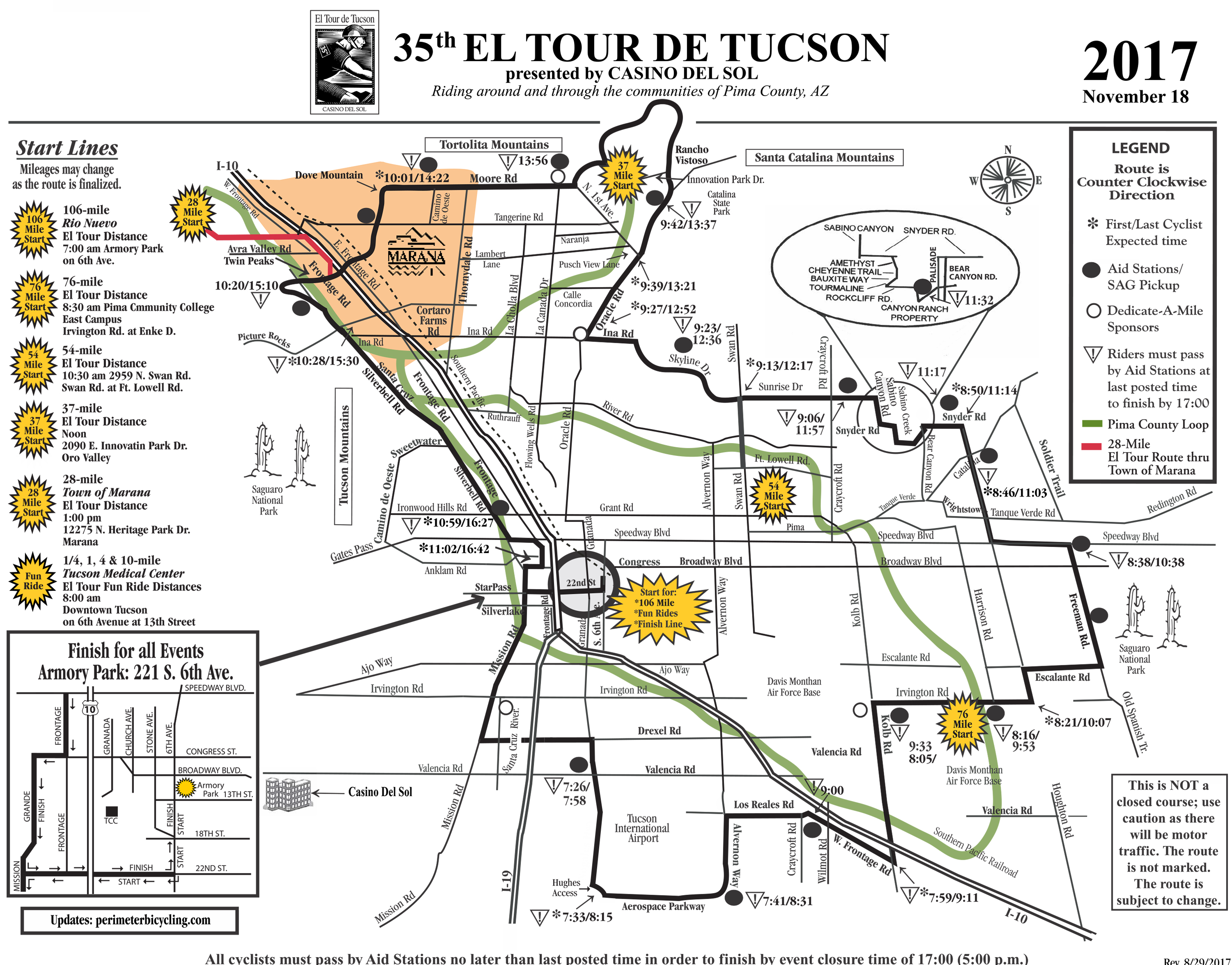 El Tour Map 2017