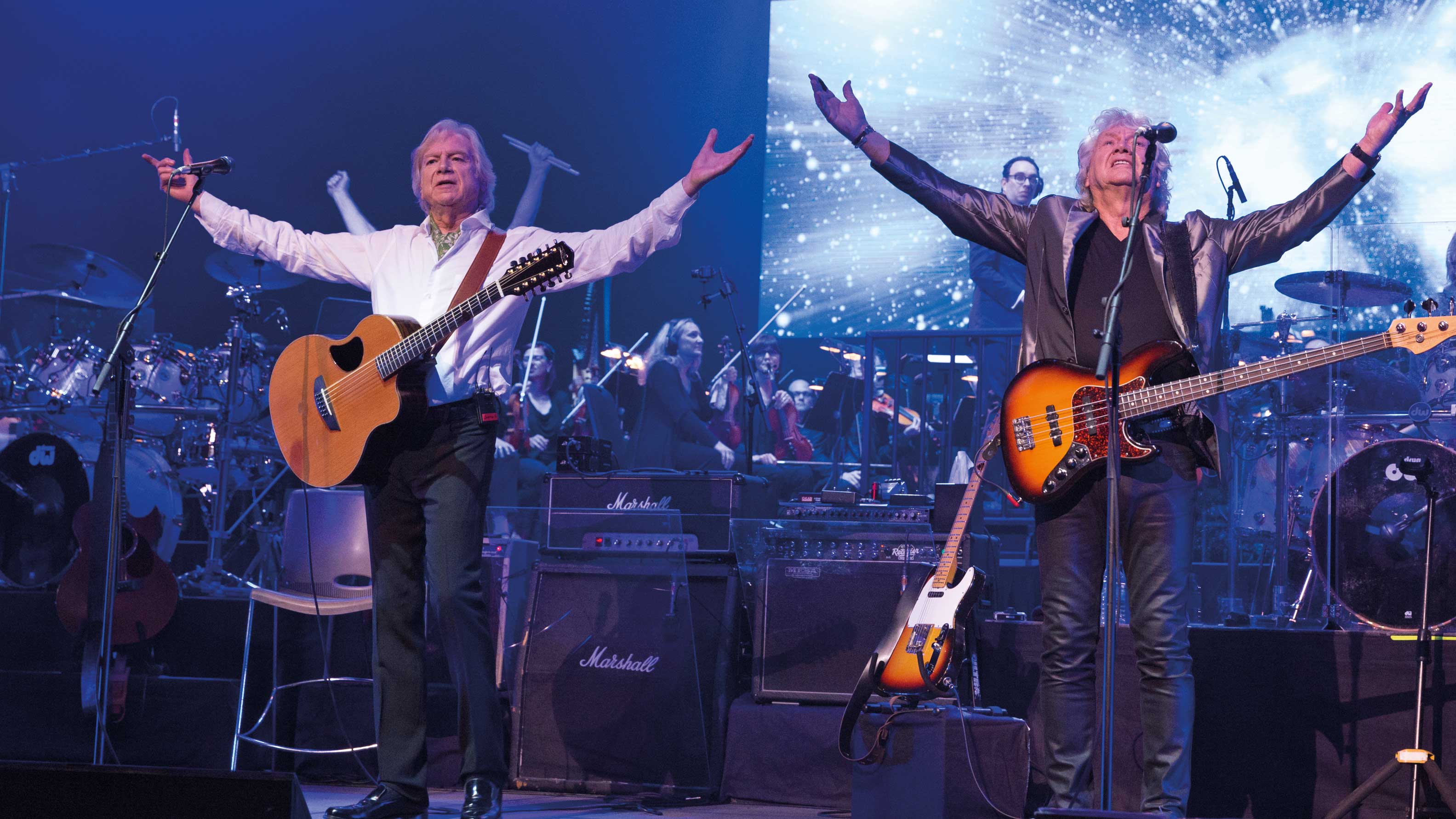 Great Performances: Moody Blues: Days of Future Passed Live, Sony Centre, Toronto. Justin Hayward (l) and John Lodge.