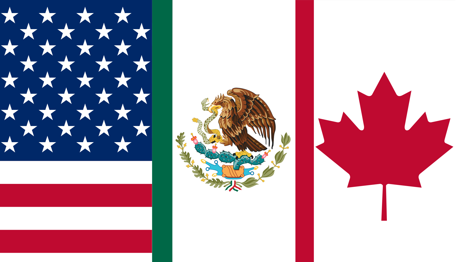 NAFTA Flags