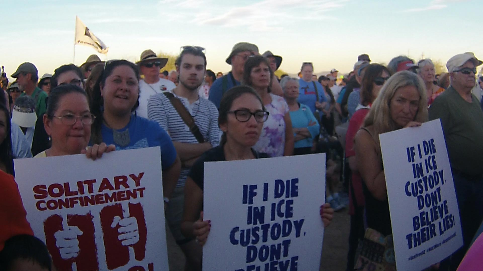 Protesters at the Eloy Detention Center