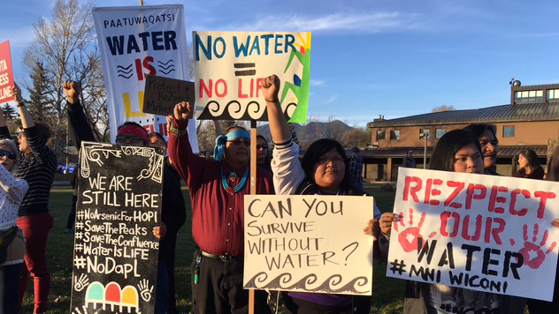 native protestors hero