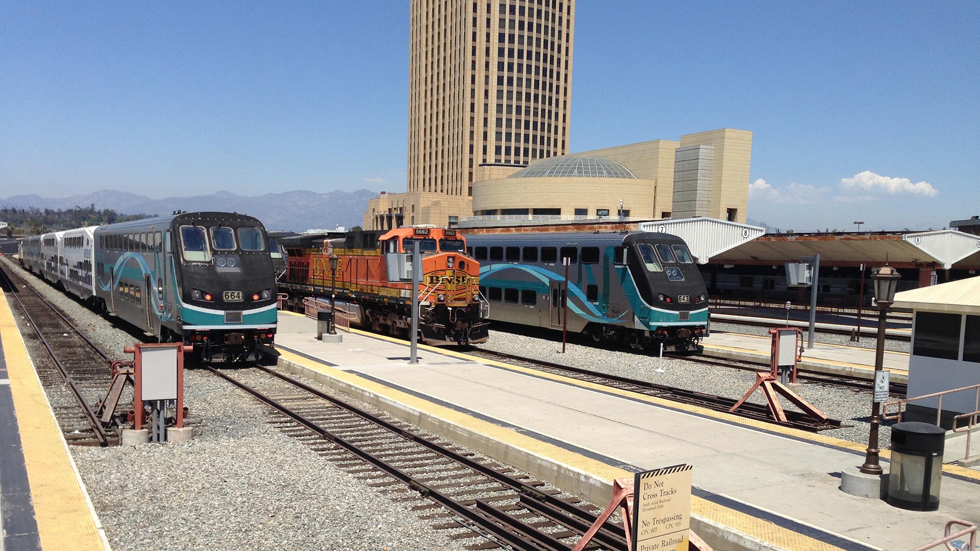 Metrolink trains, CA