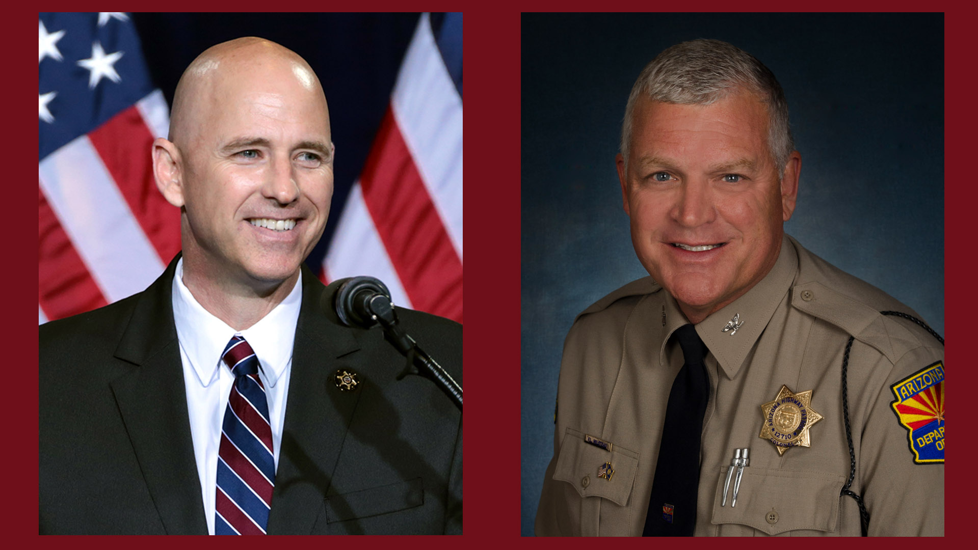 Paul Babeu (left) and Frank Milstead.