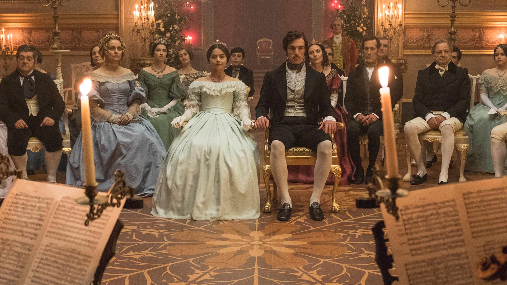 Jenna Coleman as Victoria and Tom Hughes as Prince Albert