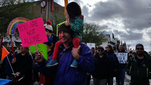 women's march spotlight