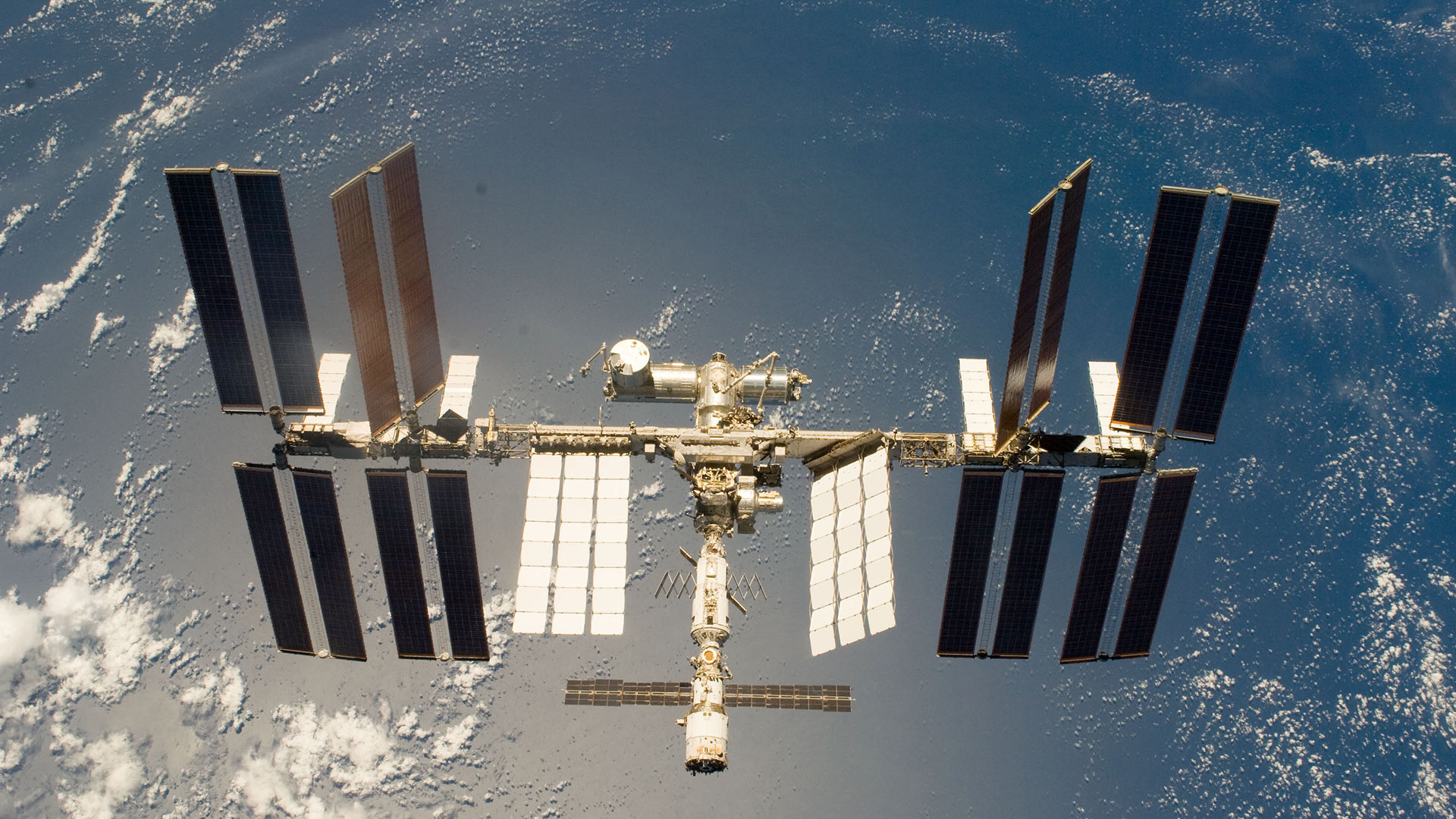 The International Space Station in March 2009.