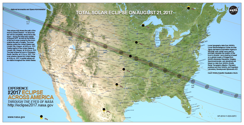 Solar eclipse path