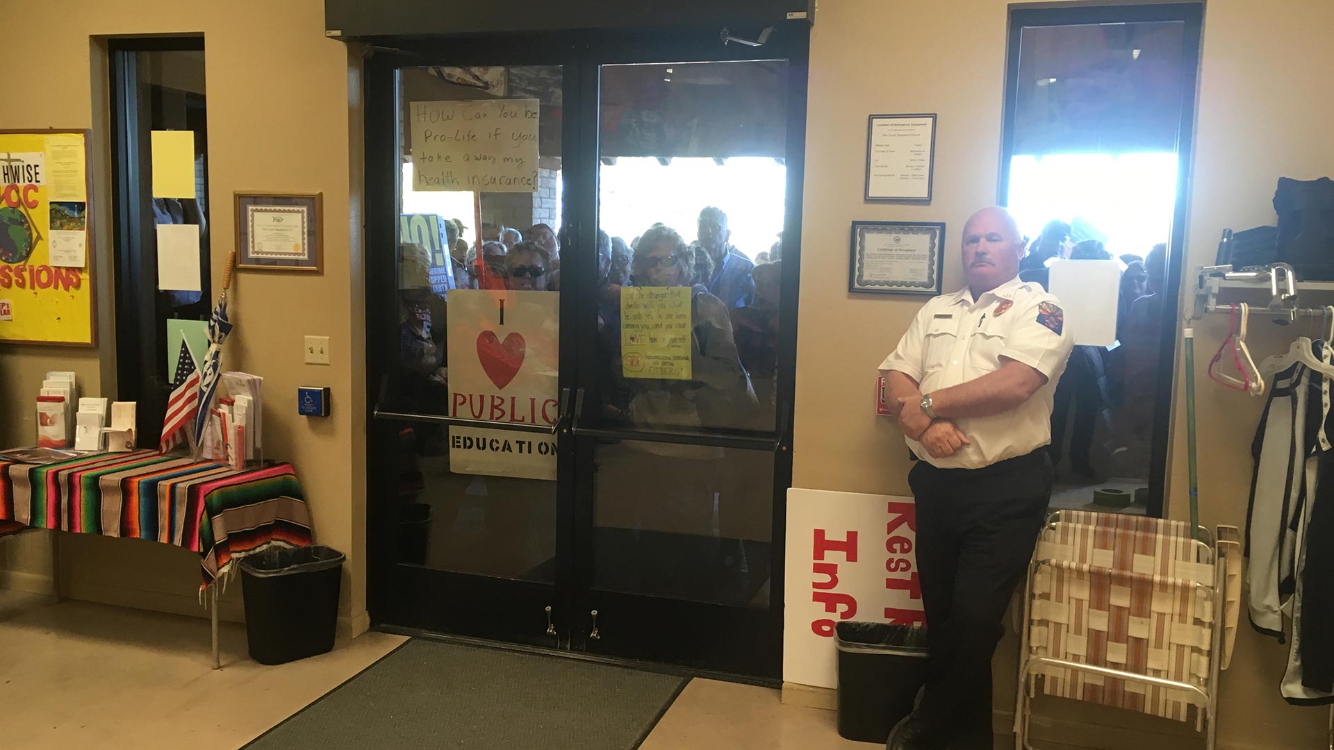 McSally Town Hall protest 