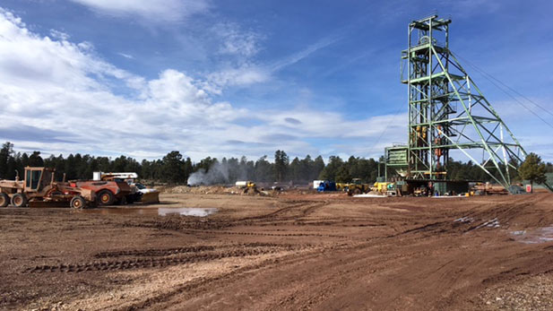 Canyon Mine is not currently operating. Energy Fuels is trying to remove the excess water from an especially wet winter.