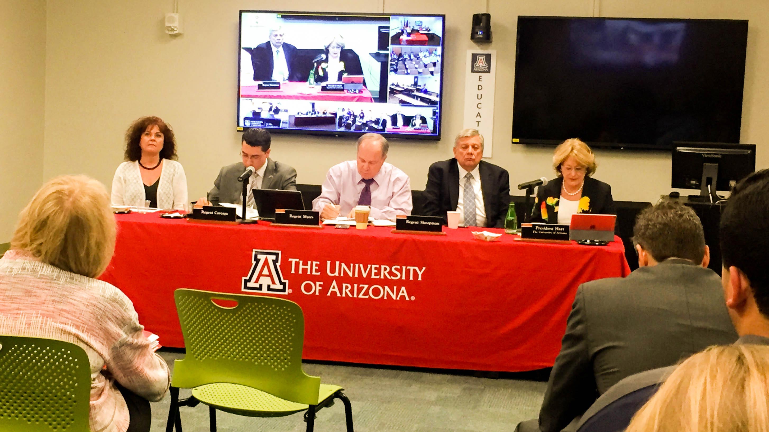 The Arizona Board of Regents listened to student input on the state's three public universities' tuition proposals for the 2017-18 academic year. 