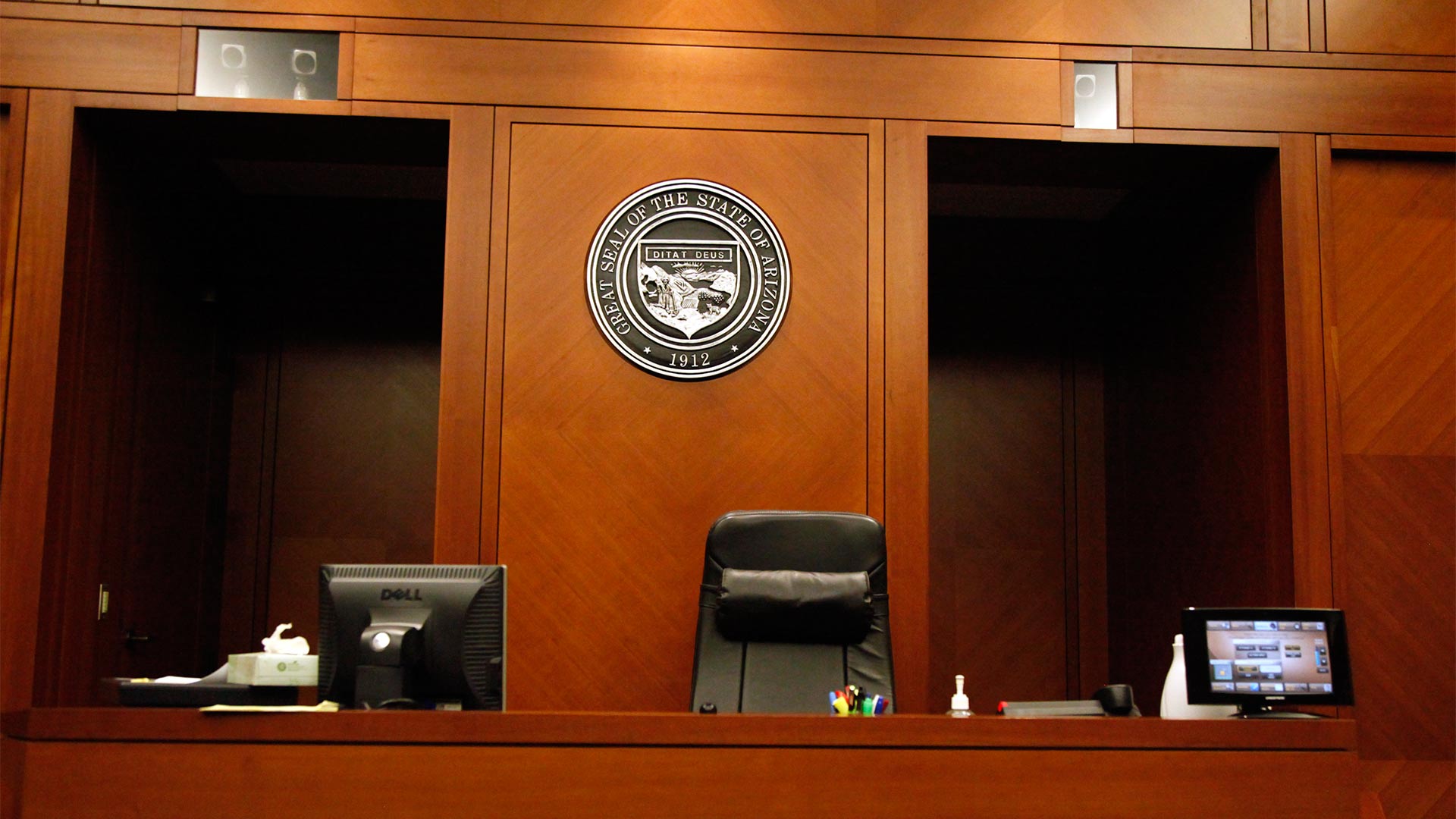 Inside the Pima County Superior Court.