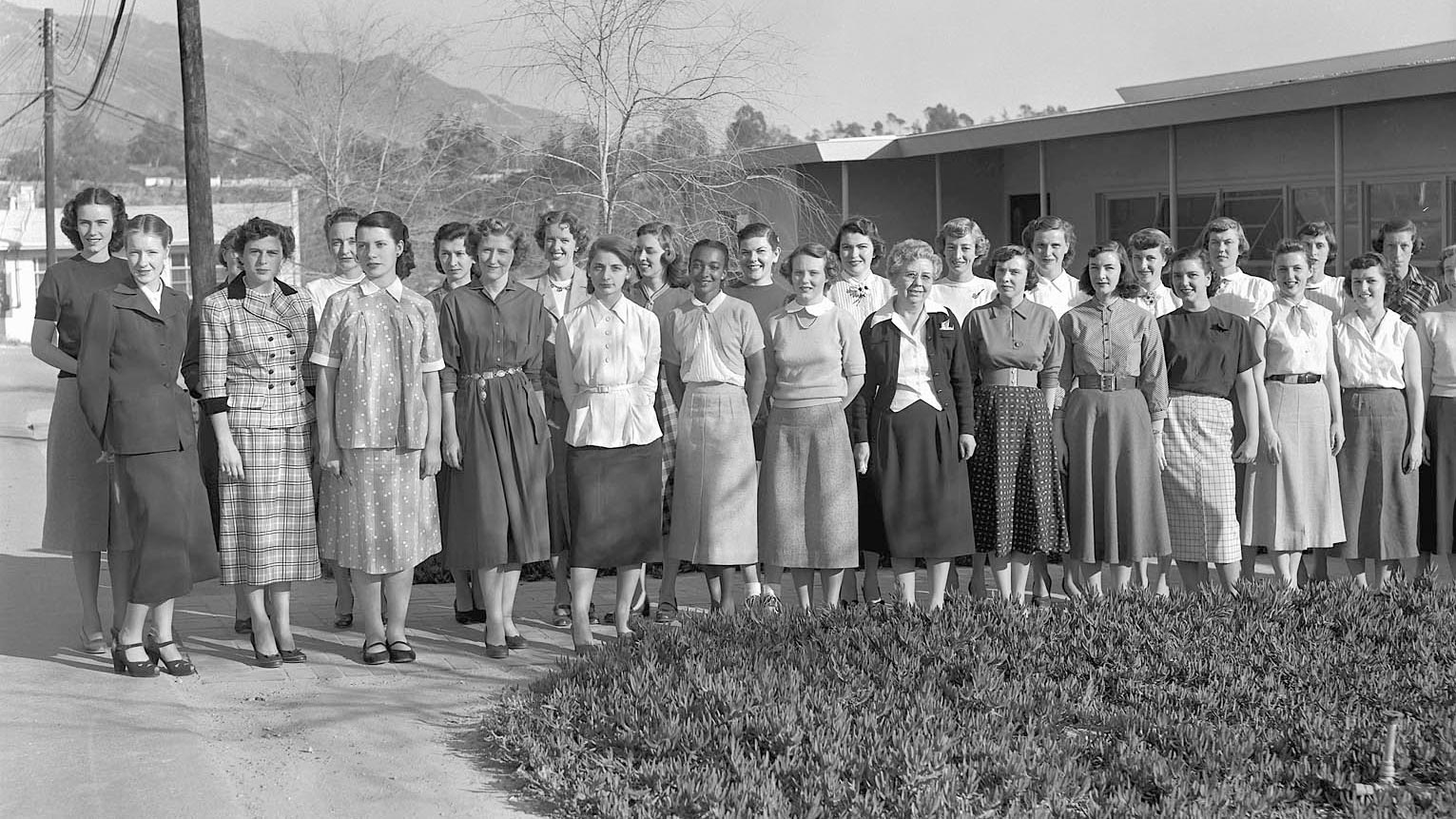 Female "computers" at NASA's Jet Propulsion Laboratory in Pasadena, California.