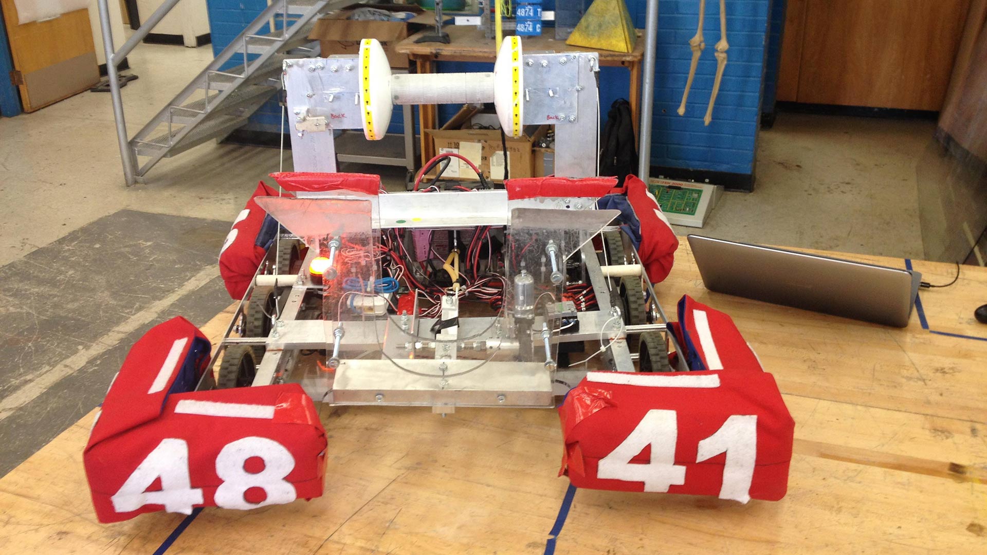 Palo Verde High Magnet School's winning robot, April 10, 2017.