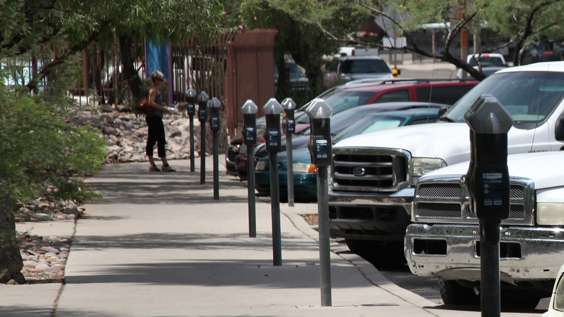 Parking meters in Tucson.