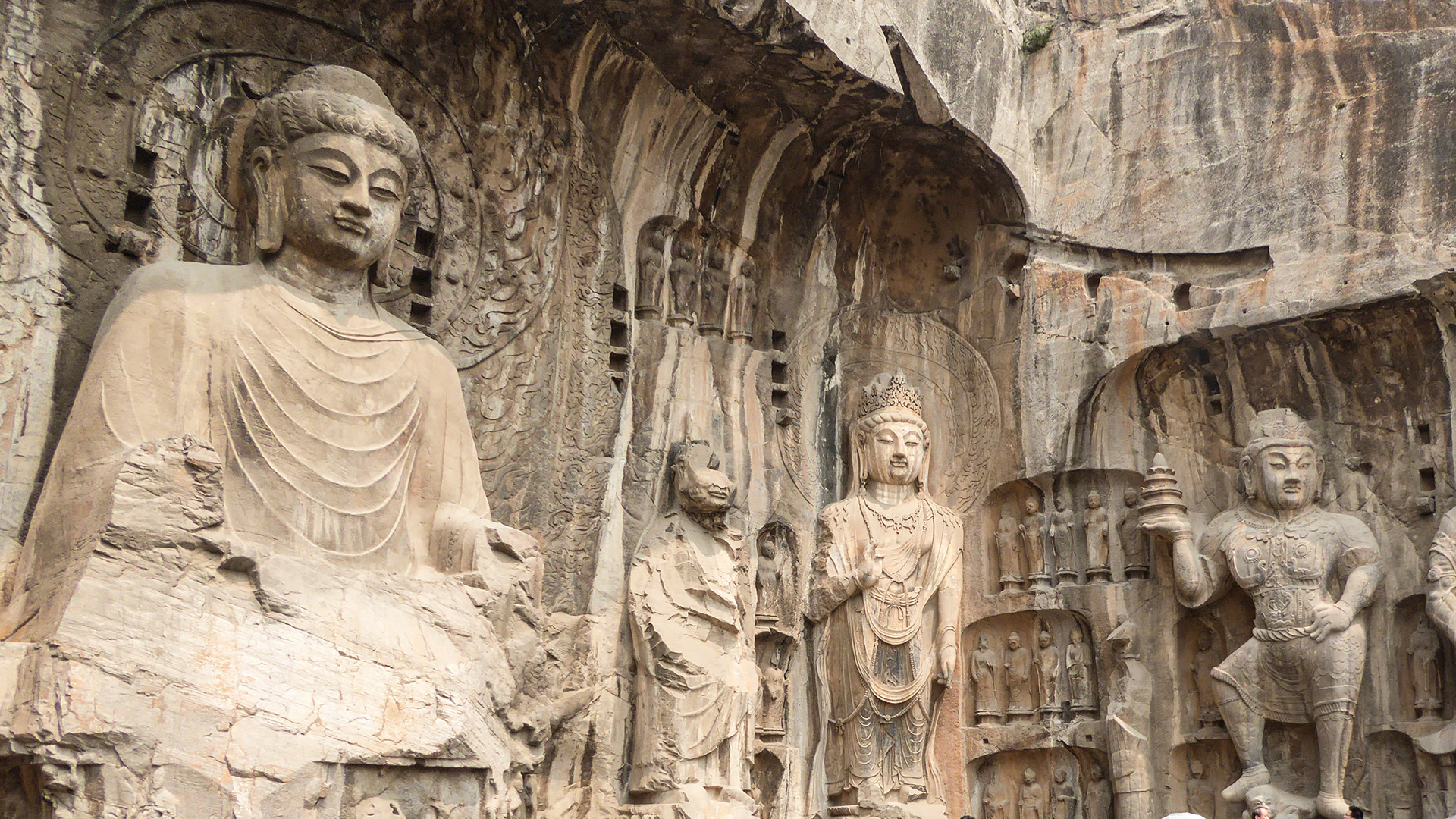 The Longmen Caves near Luoyang