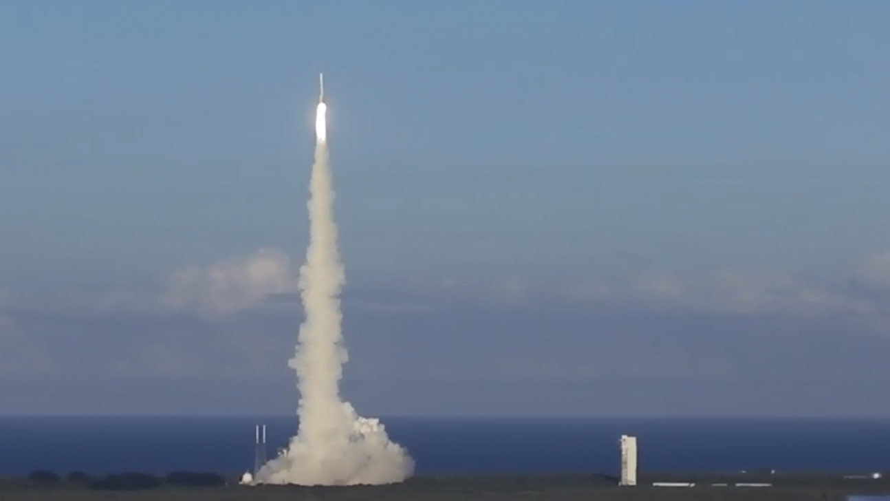 An Atlas V rocket with the OSIRIS-REx spaceraft atop, lifts off from Kennedy Space Center Sept. 8, 2016.