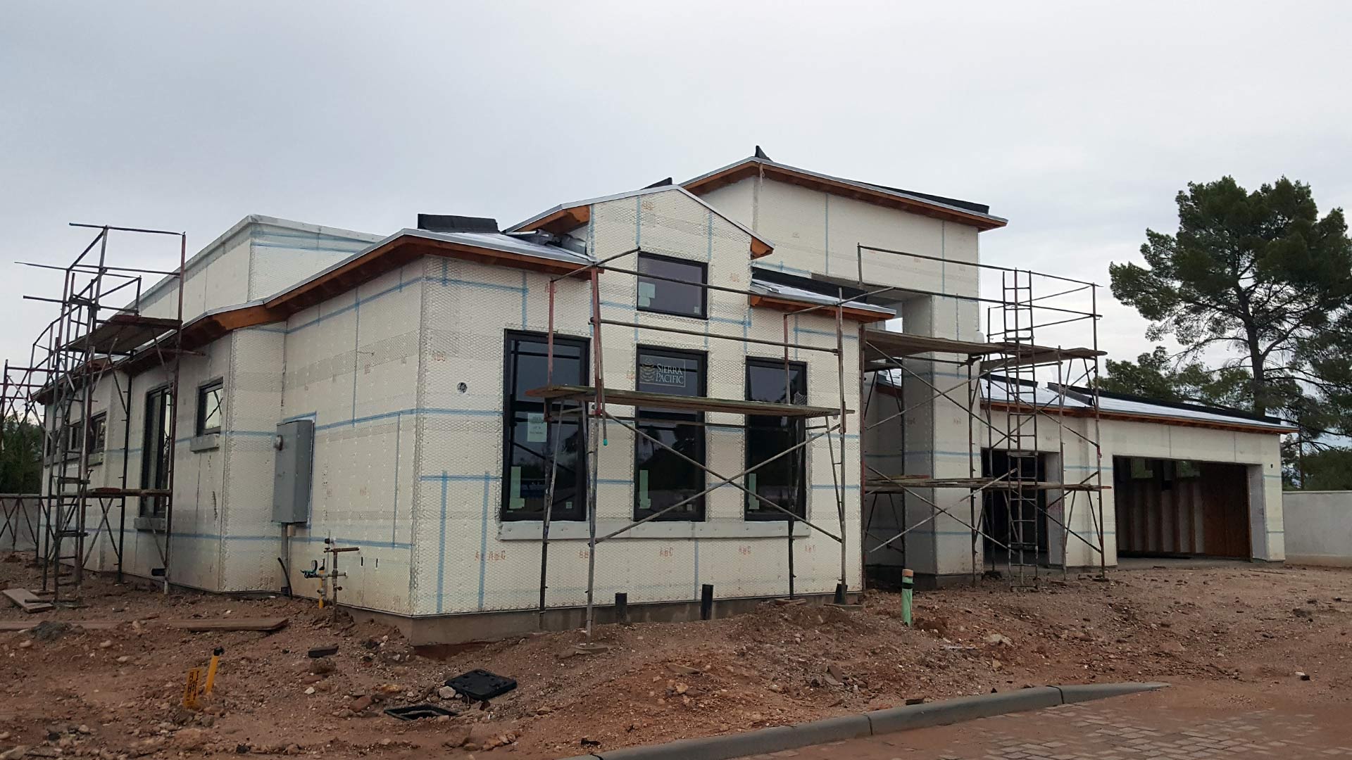 A new home being built in midtown Tucson.