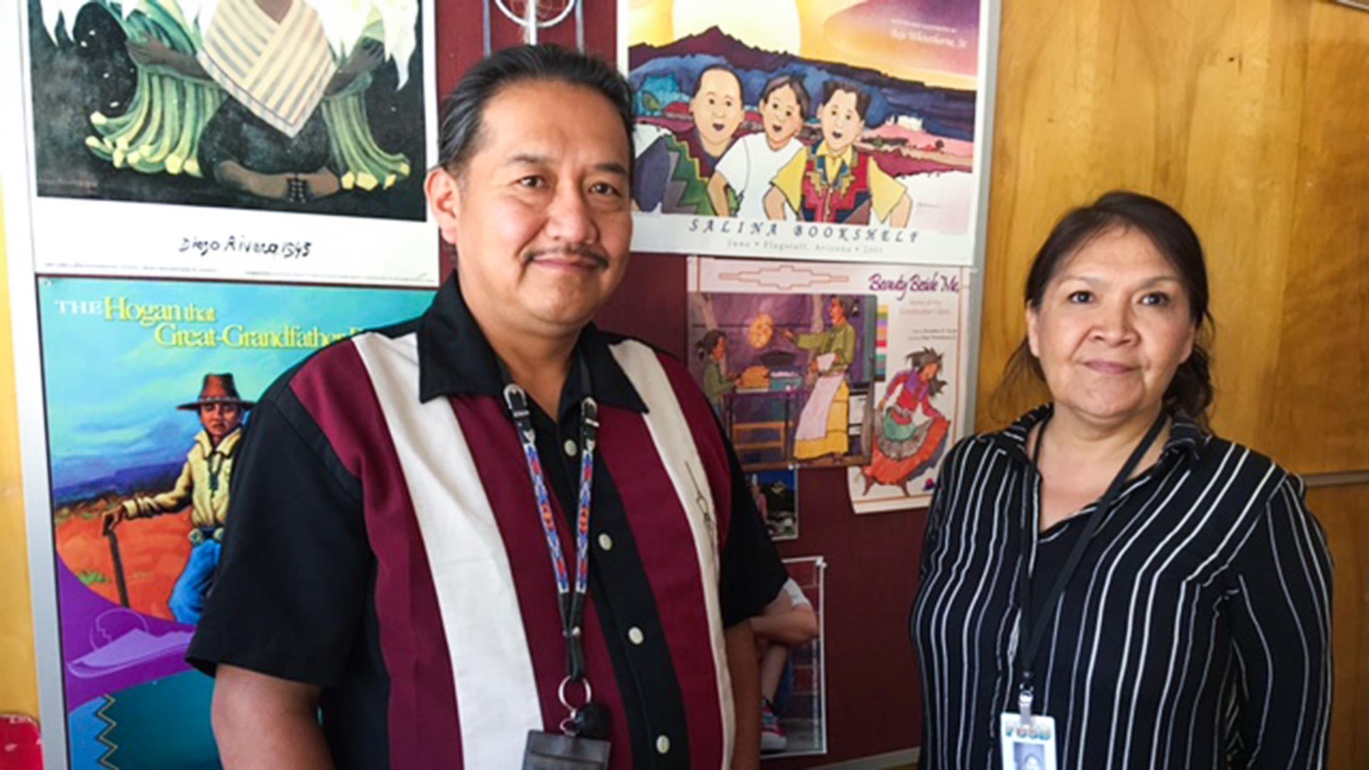 Puente De Hozho Navajo language teachers James Jones and Ilene Ryan plan to stay inside with the shades pulled down during the eclipse.