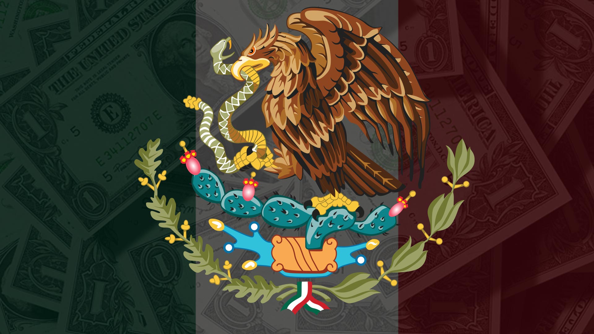 Mexican flag dollars