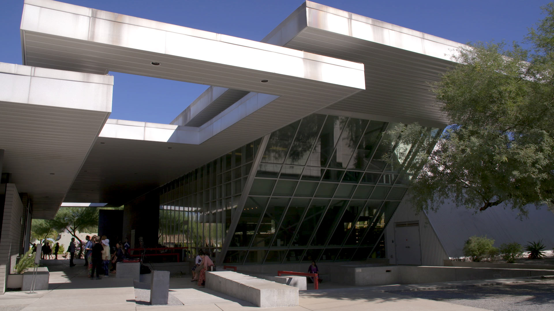 The exterior of the University of Arizona Poetry Center.