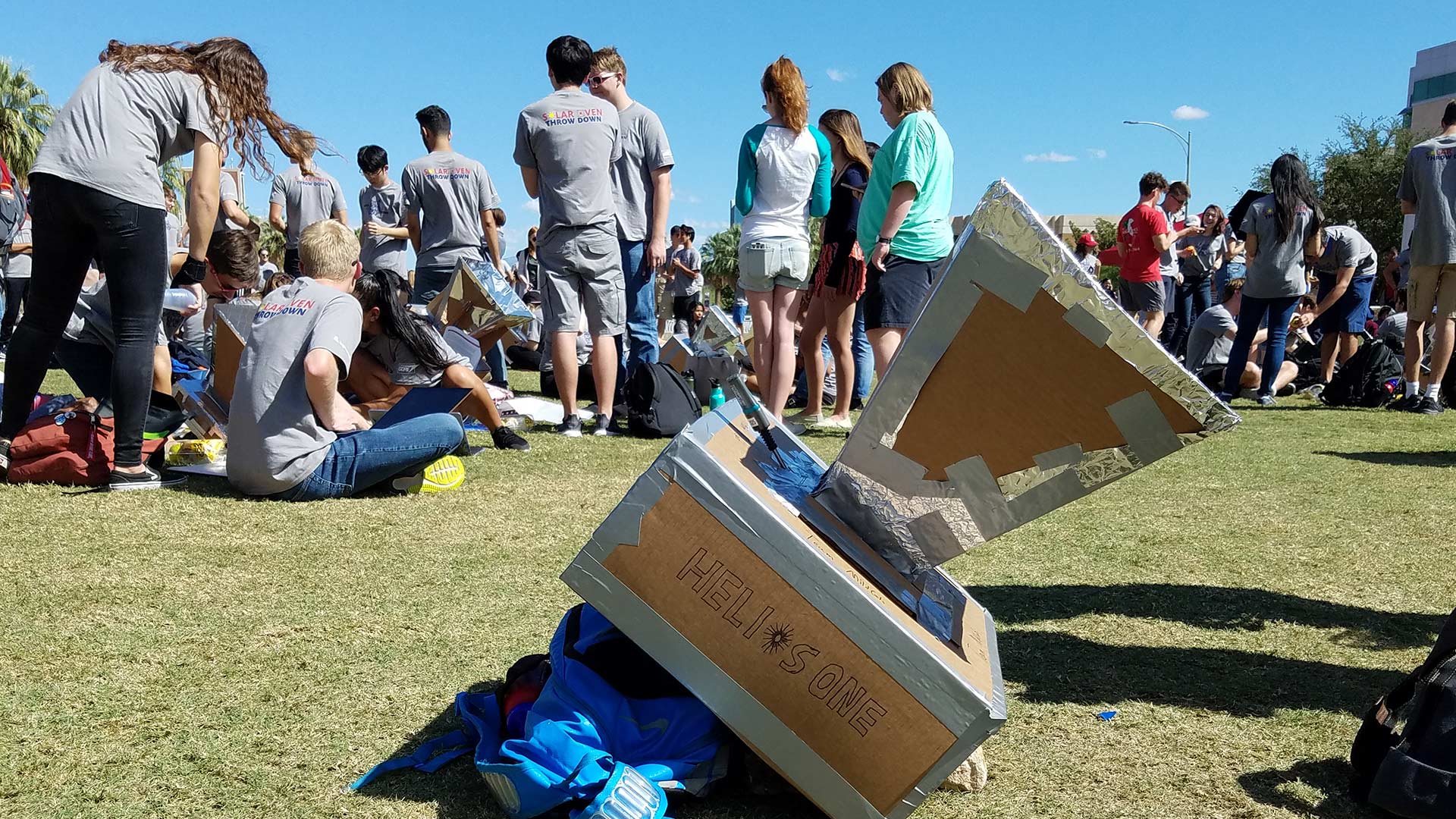 One team's solar oven, called Helios One.