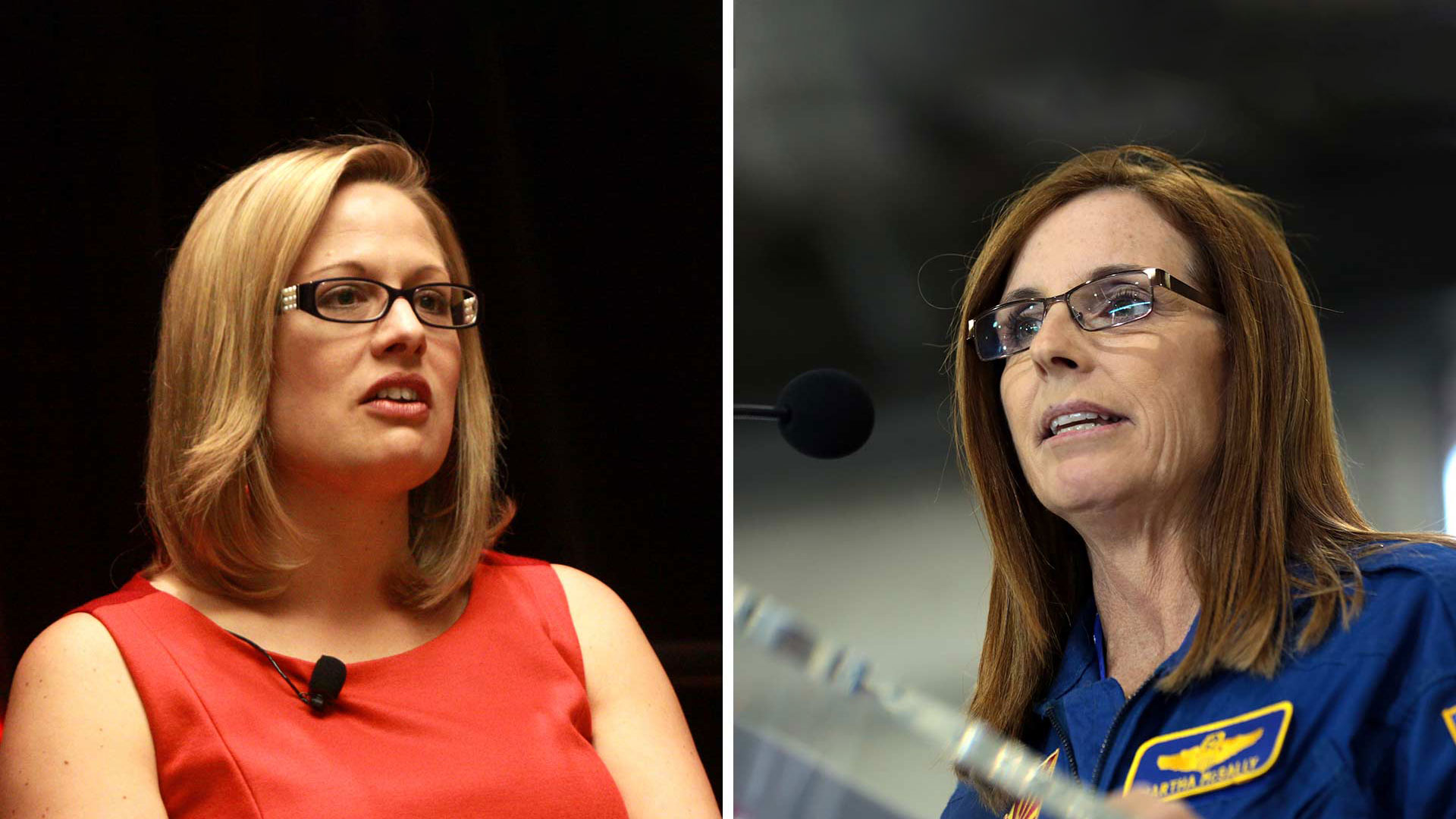 Kyrsten Sinema, left, and Martha McSally.