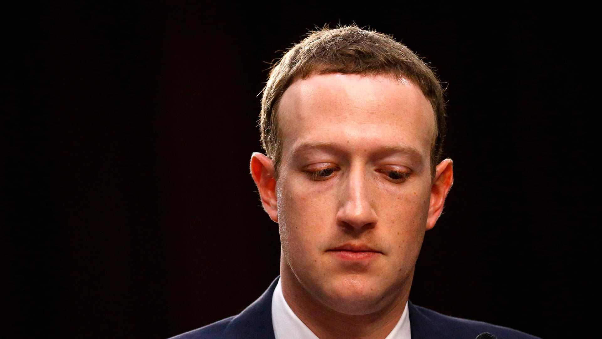 Facebook CEO Mark Zuckerberg listens while testifying before a joint Senate Judiciary and Commerce Committees hearing regarding the company's use and protection of user data, on Capitol Hill in Washington, U.S., April 10, 2018