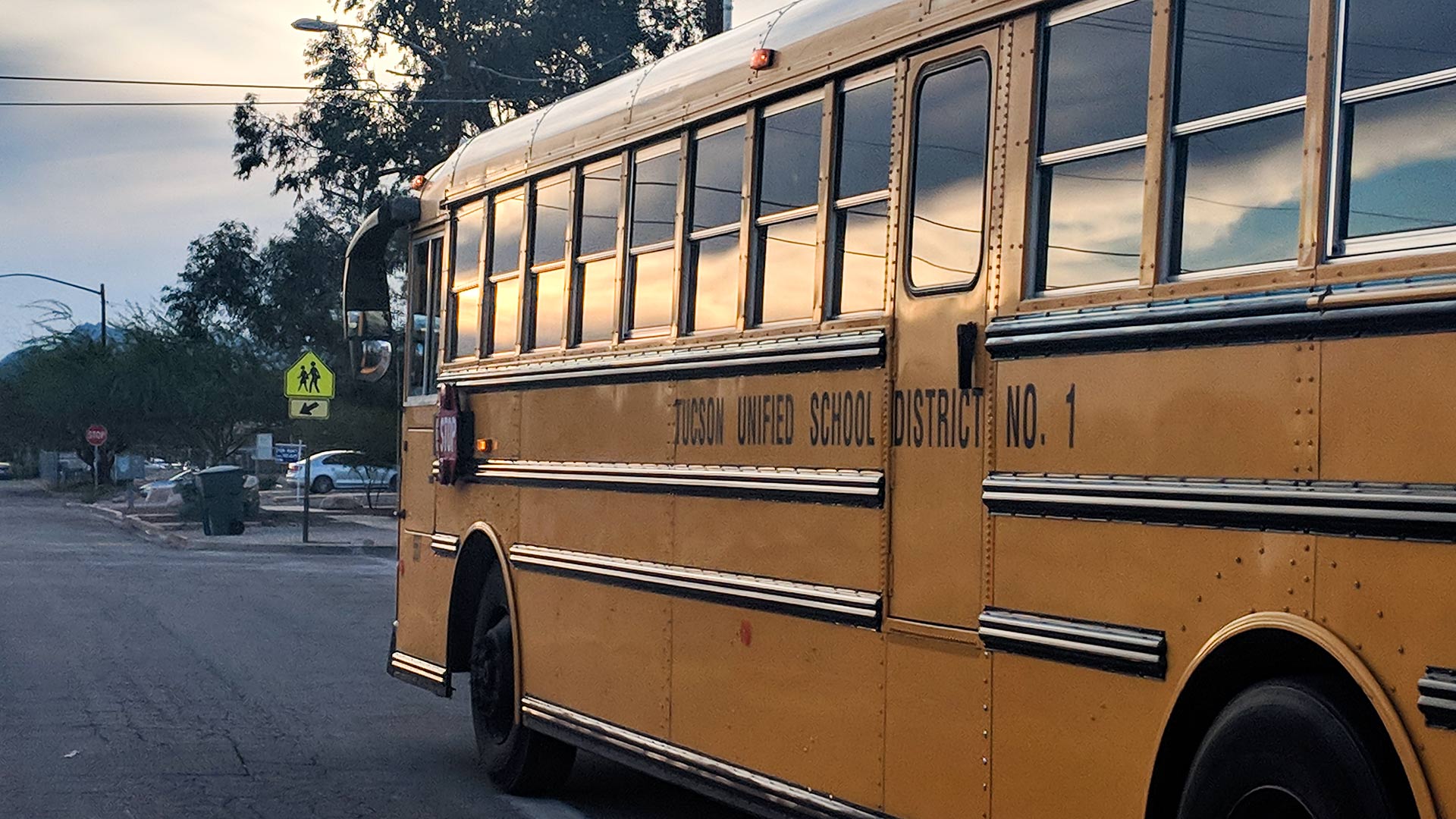 A Tucson Unified School District Bus.