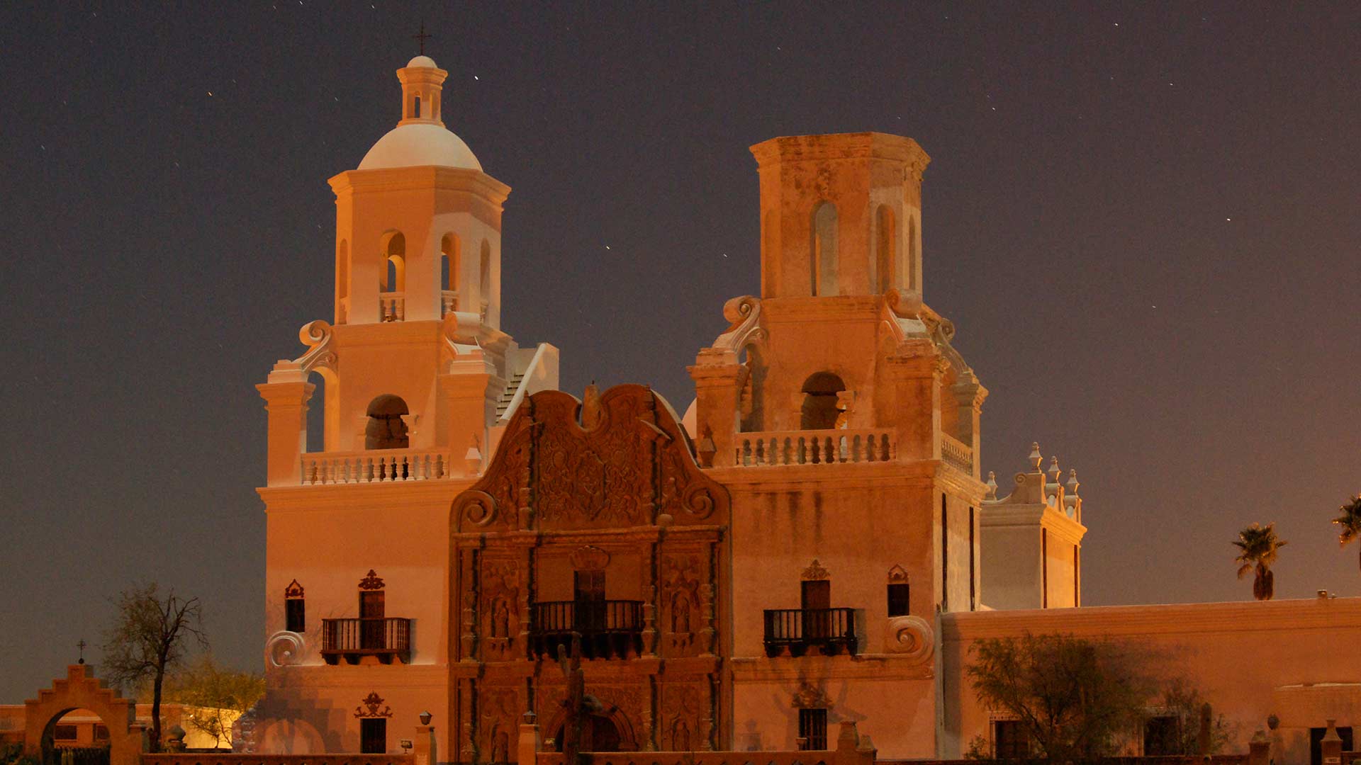 The San Xavier del Bac Mission, January 2009.