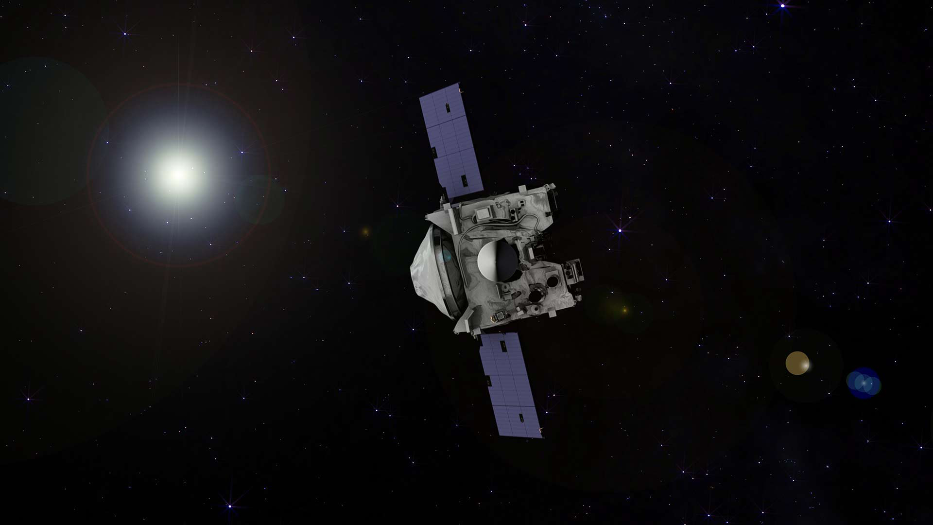 OSIRIS-REx completes a 26-month journey to the asteroid Bennu on Monday. 