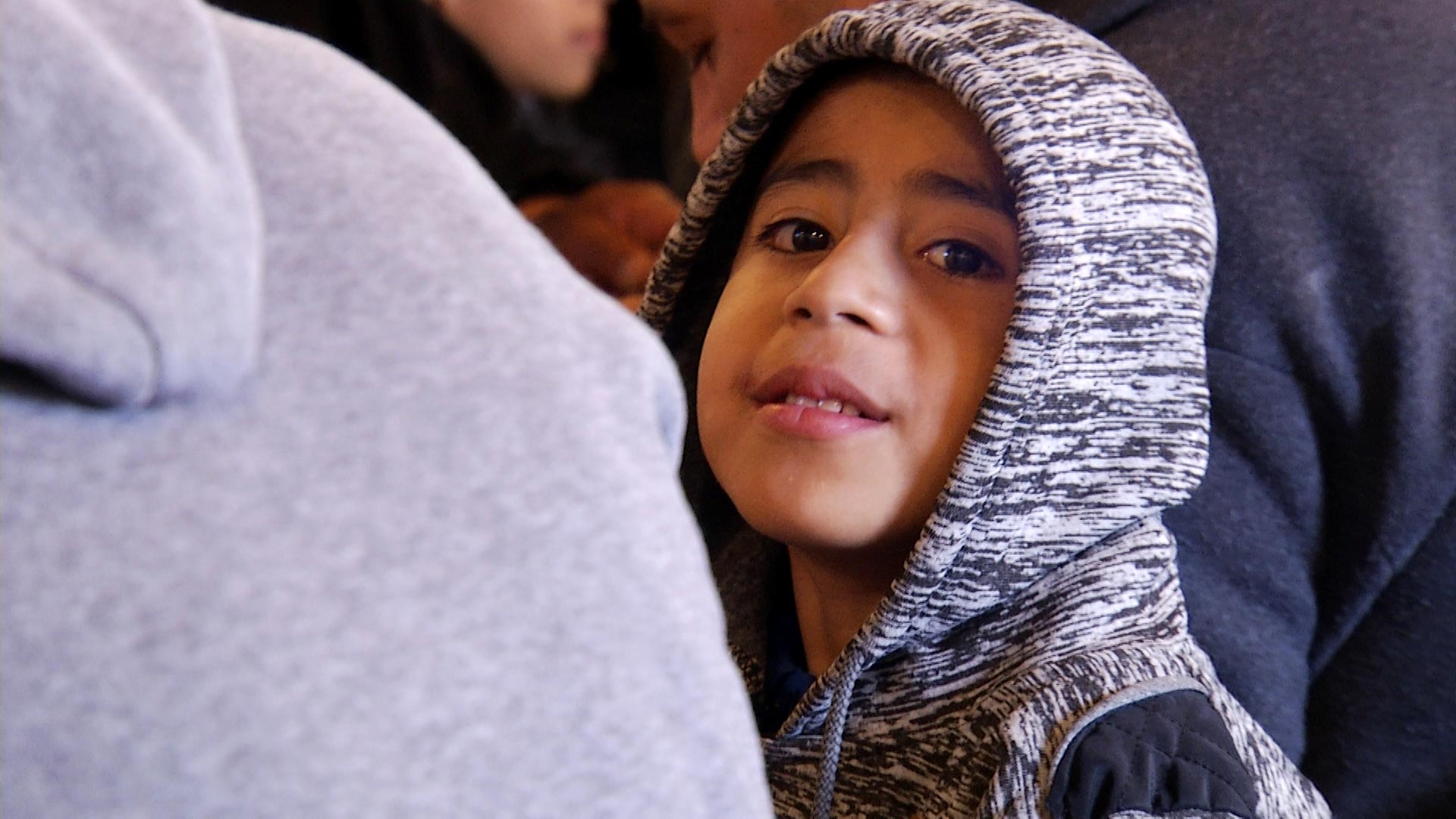 A child at Kino Border Initiative's Aid Center for Migrants in Nogales, Sonora on November 26, 2018.