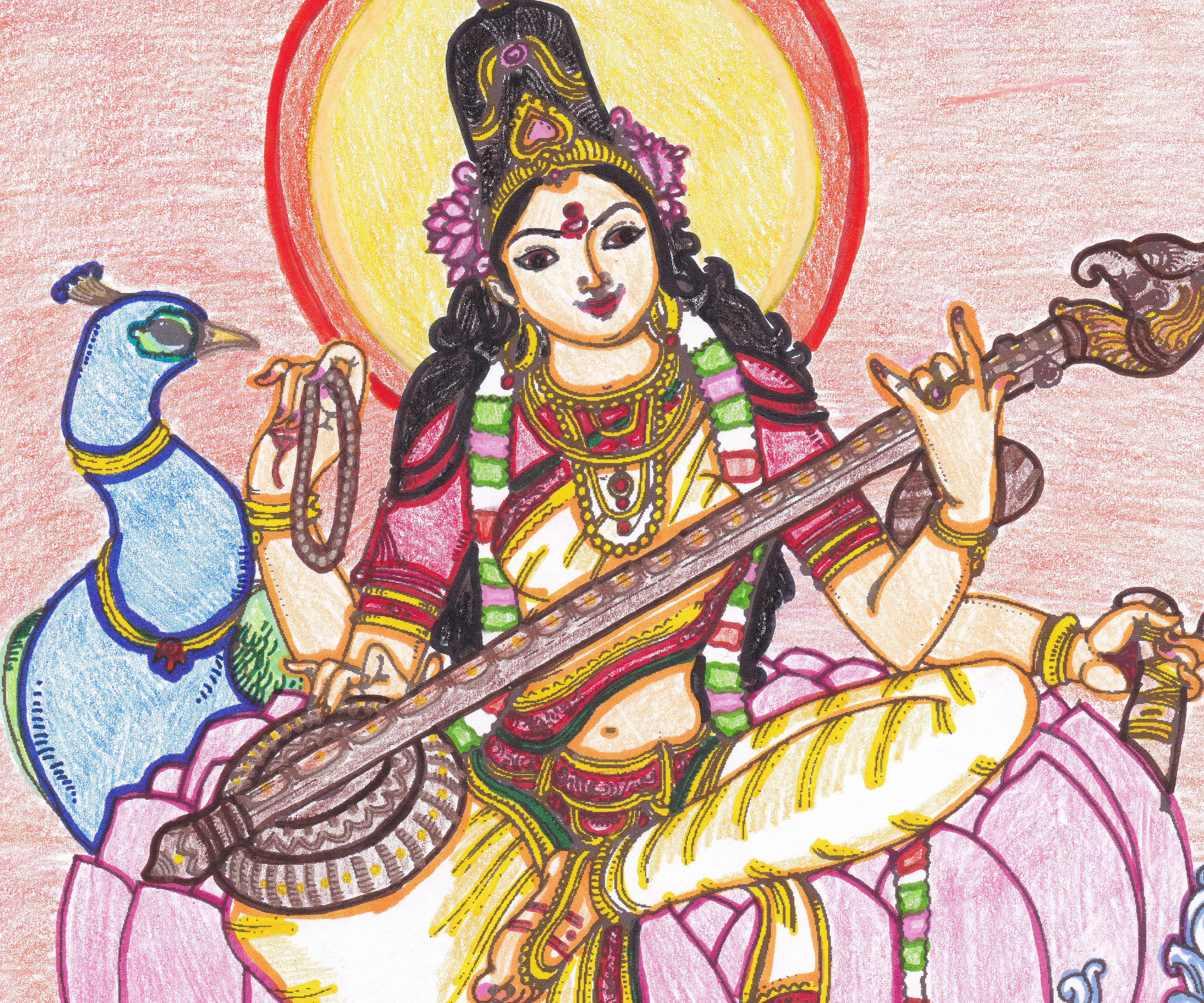 goddess saraswati hero