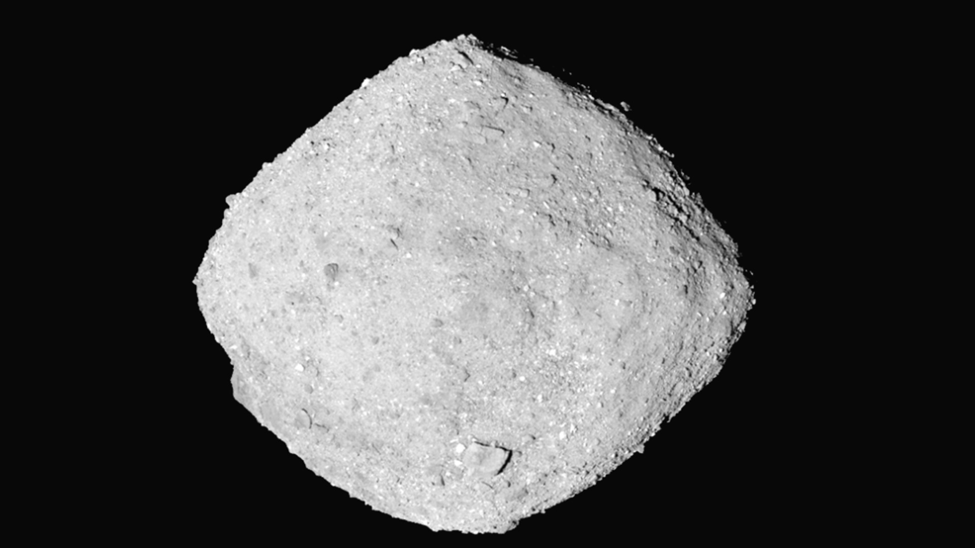 The asteroid Bennu from the final approach of the OSIRIS-REx spacecraft.

