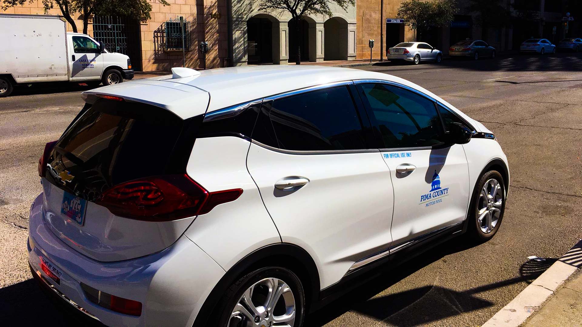 One of the electric vehicles in the Pima County fleet. The county plans to convert 10 percent of its fleet to EVs by 2025.