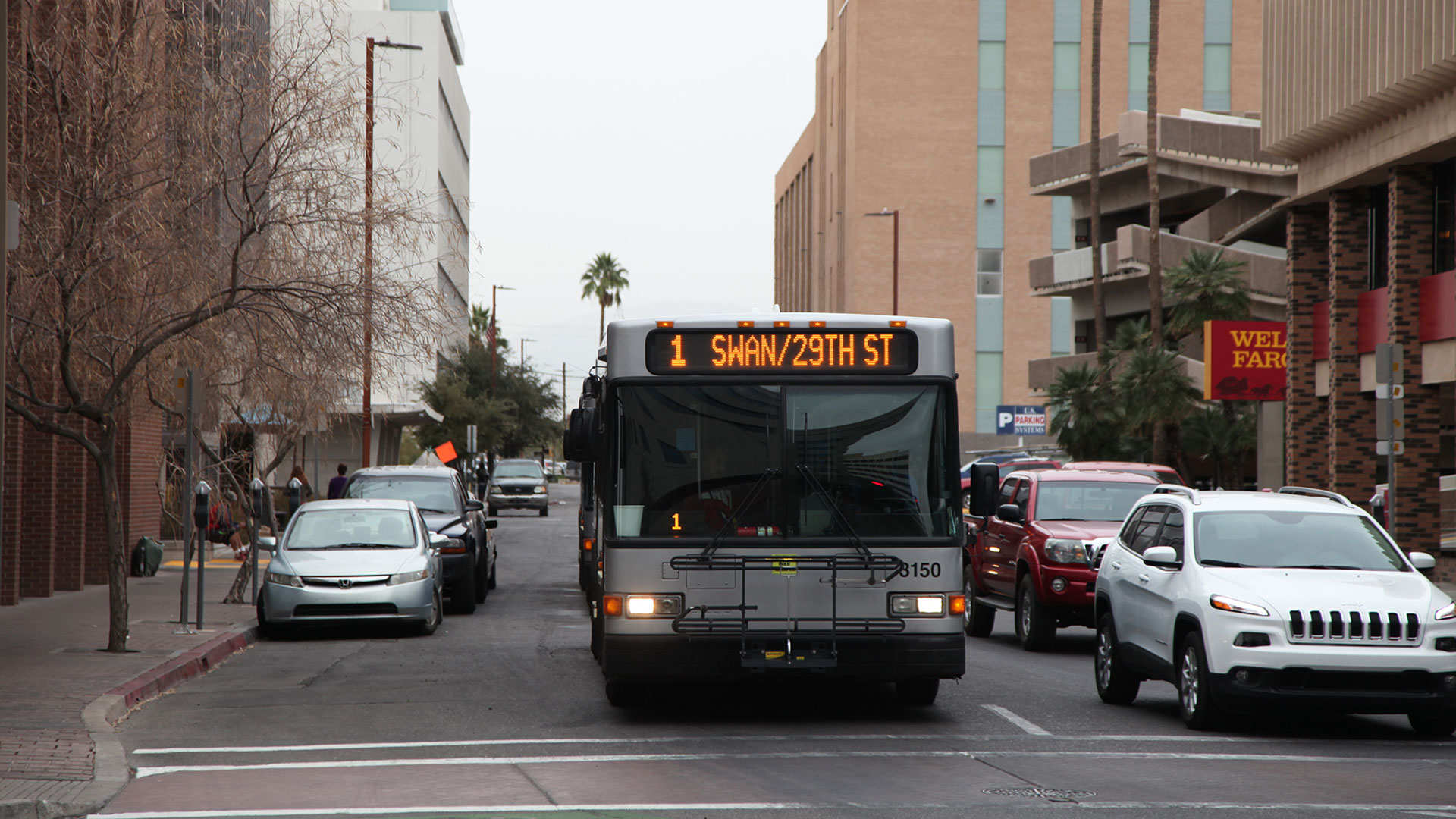 Suntran bus downtown Tucson