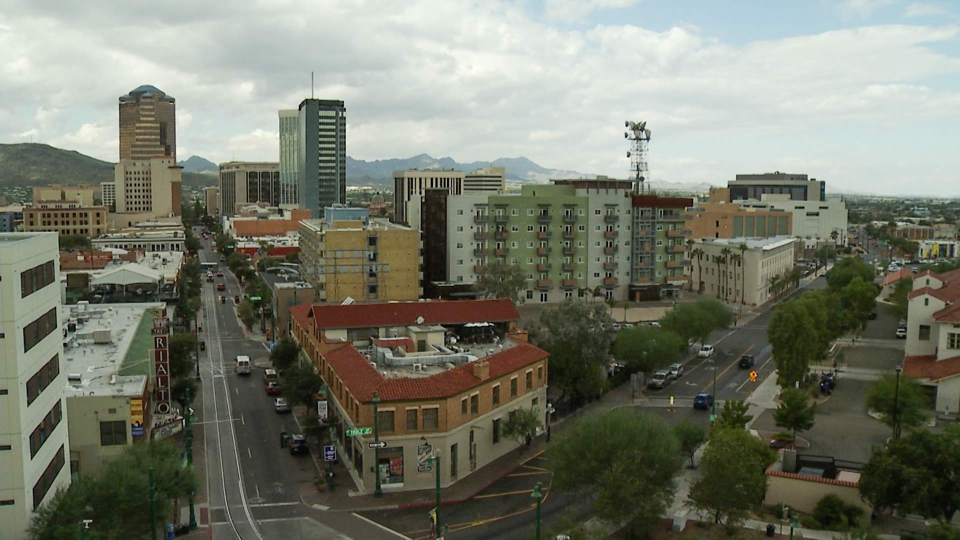 Downtown Tucson aerial hero