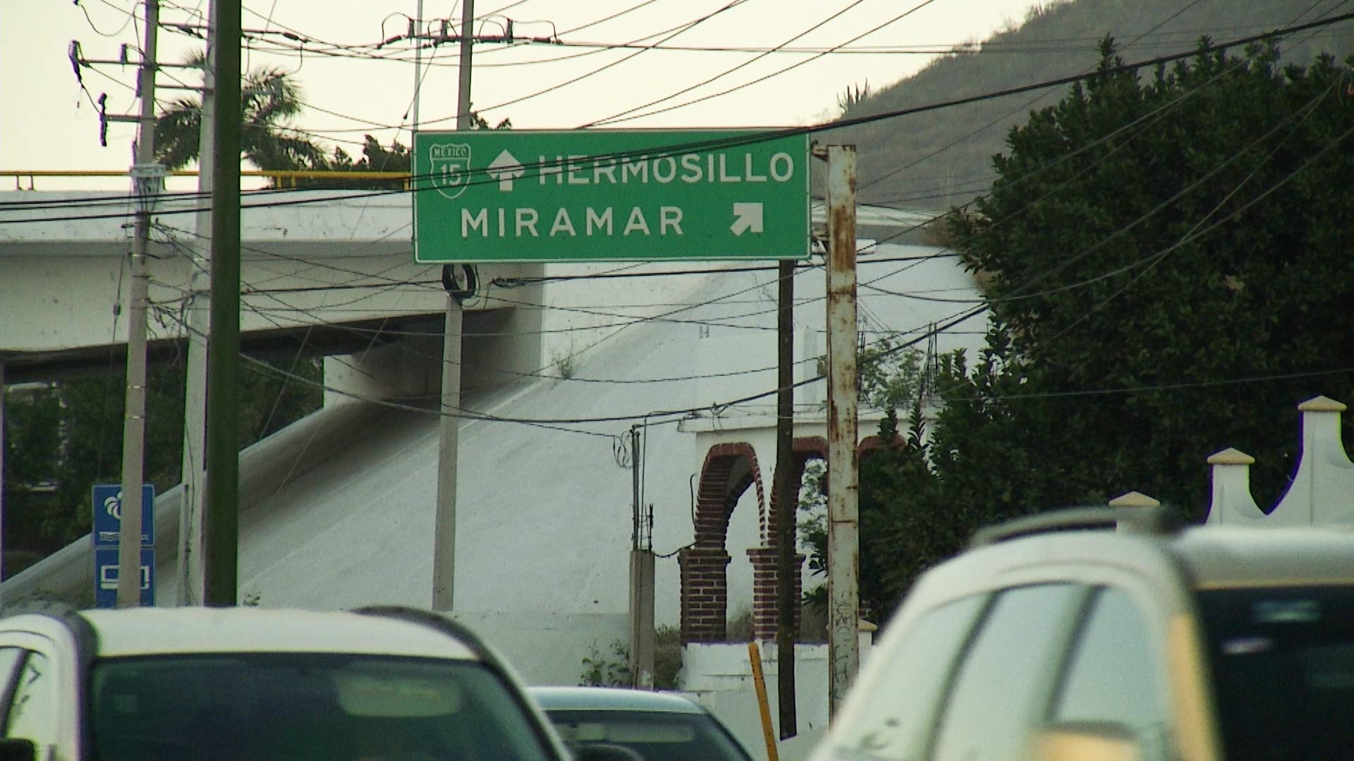 File photo of a highway sign to Hermosillo, Mexico.