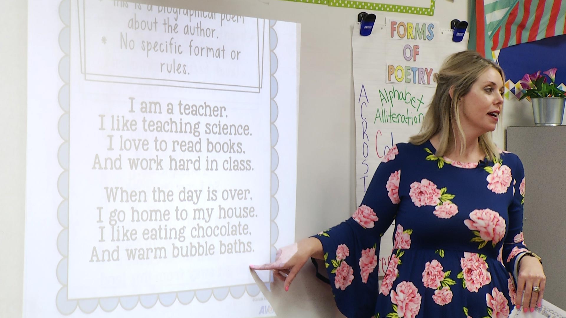 Elisabeth Milich teaching second grade at Whispering Winds Academy in the Paradise Valley Unified School District. 