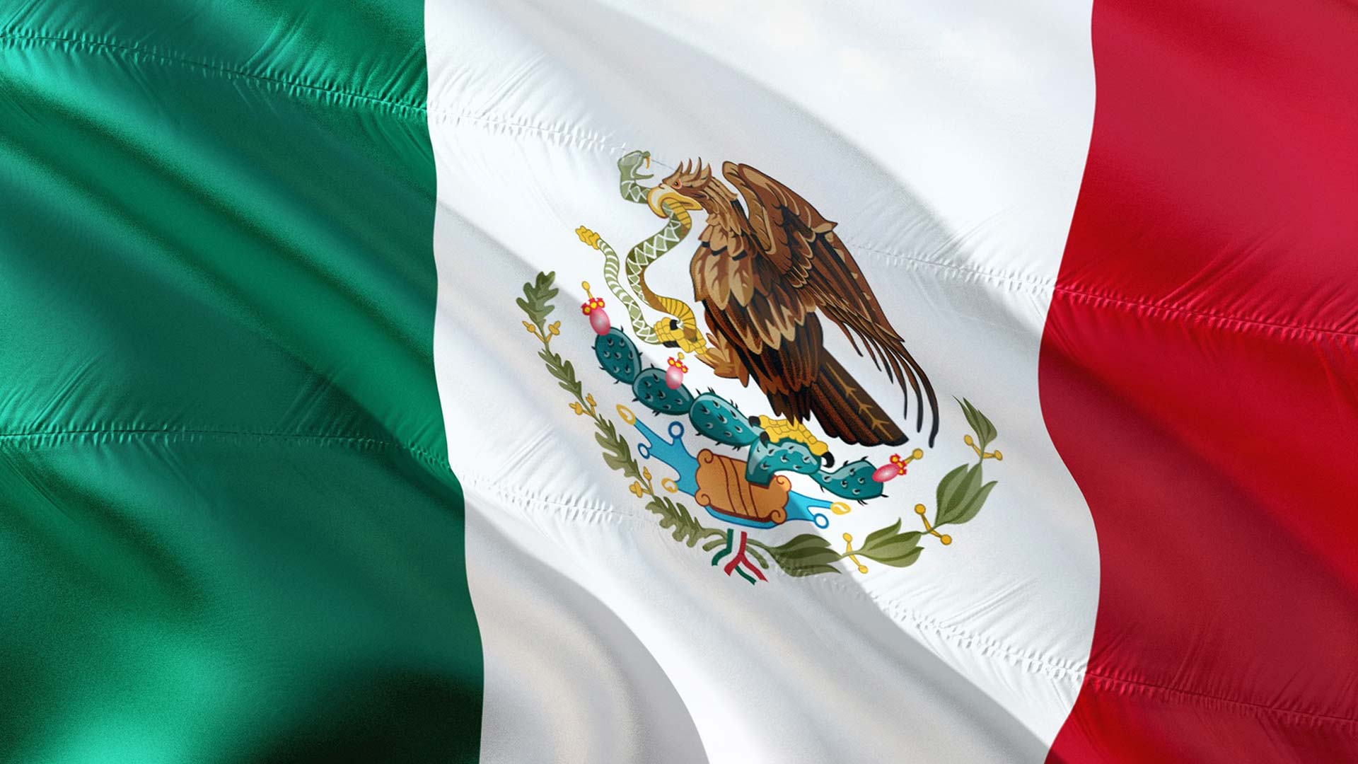 The flag of Mexico.