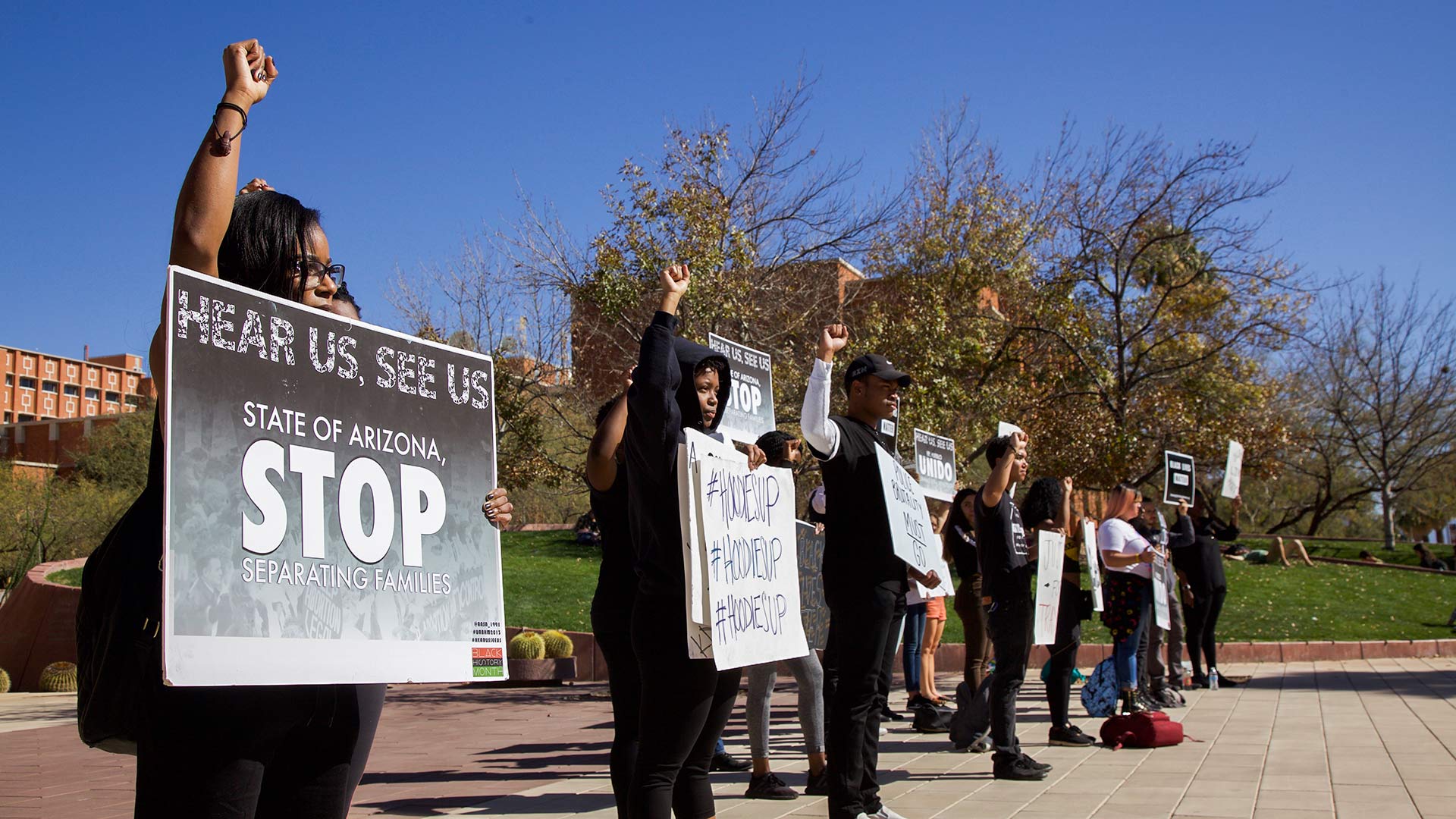 Protest spotlight