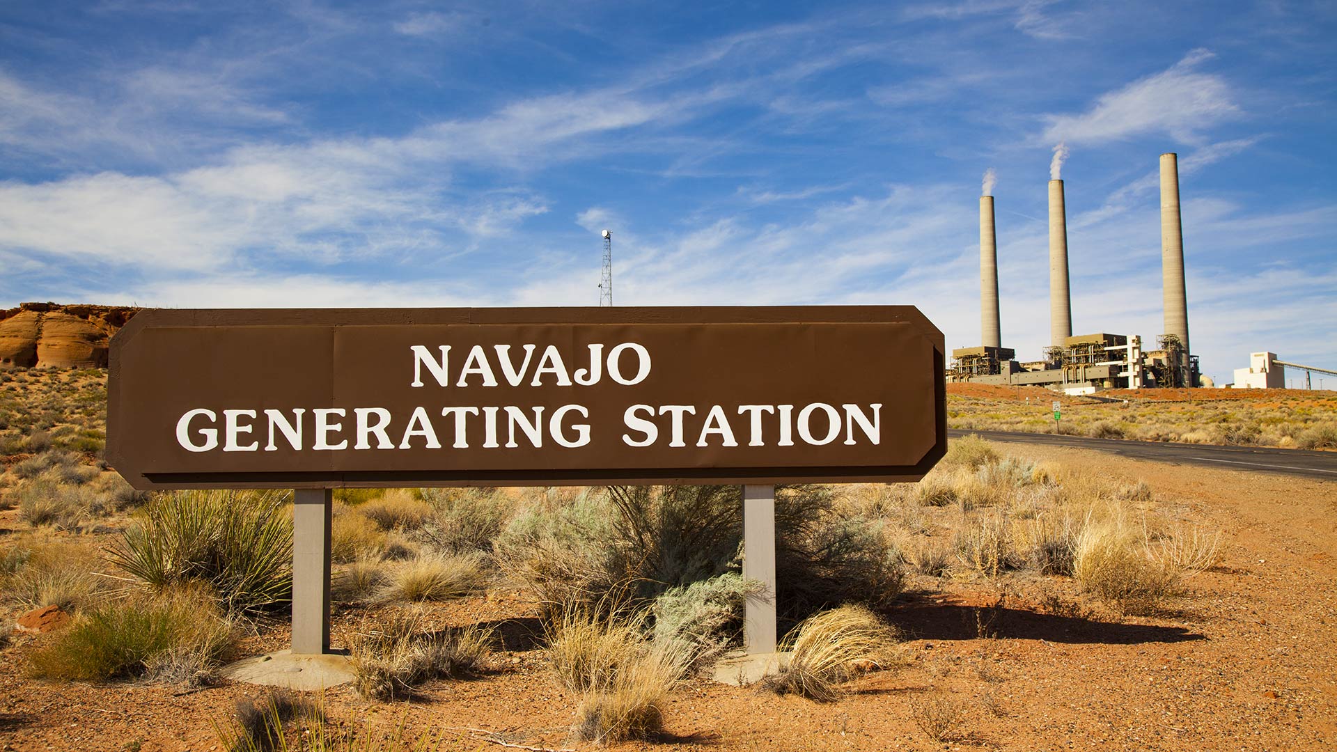 Navajo Generating Station sign