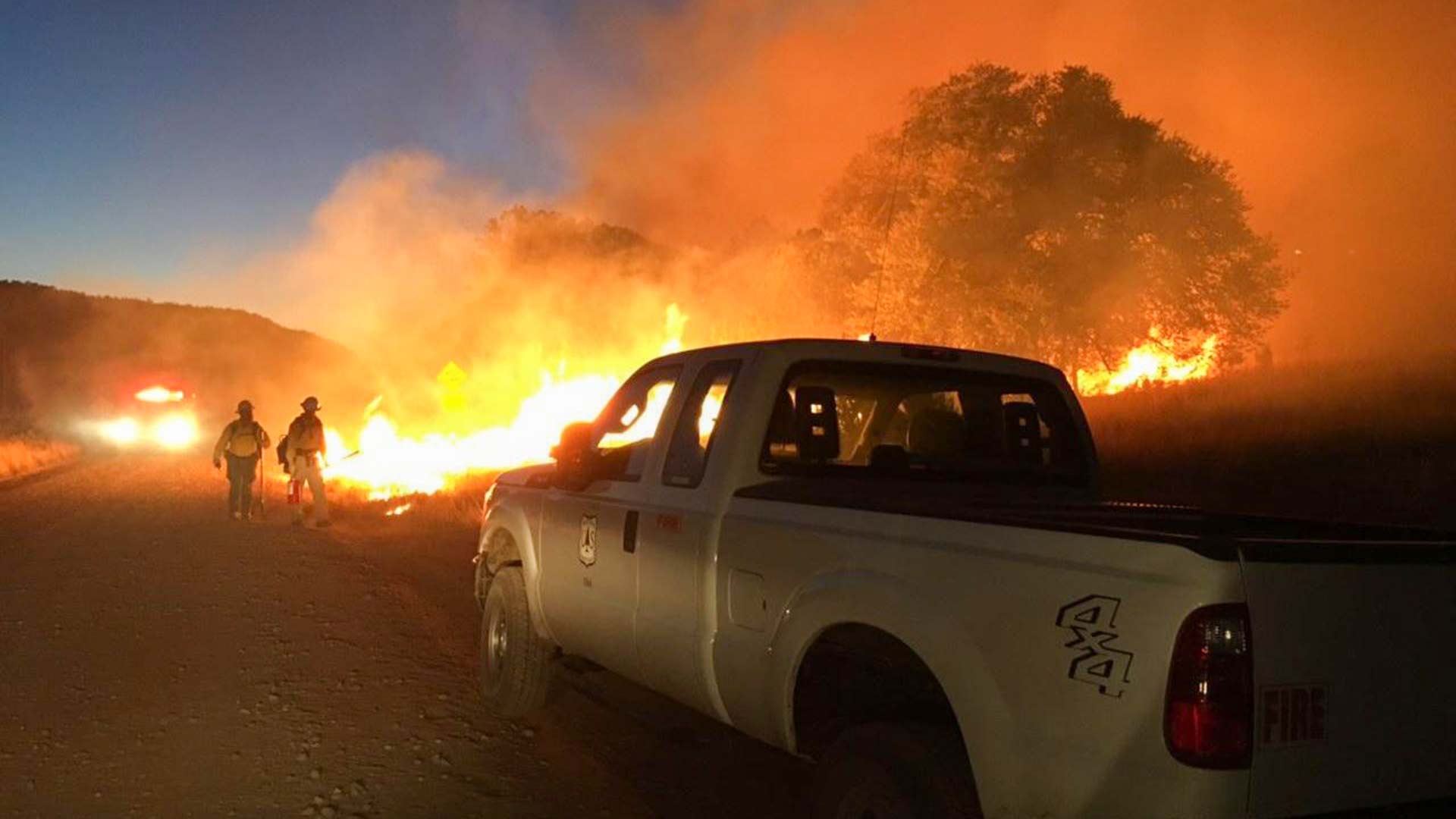 Crews fighting the Pinery Fire, southeast of Willcox, May 12.