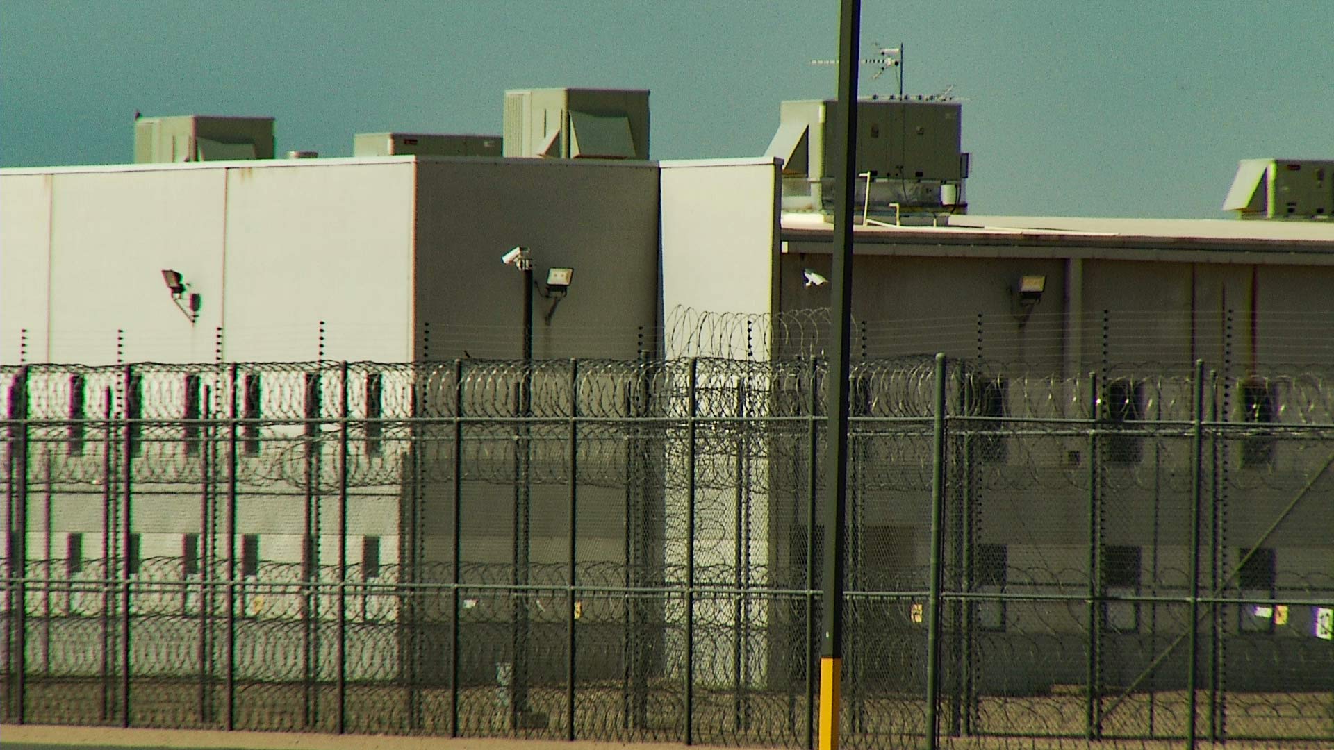 Outside the Eloy Detention Center in Pinal County.