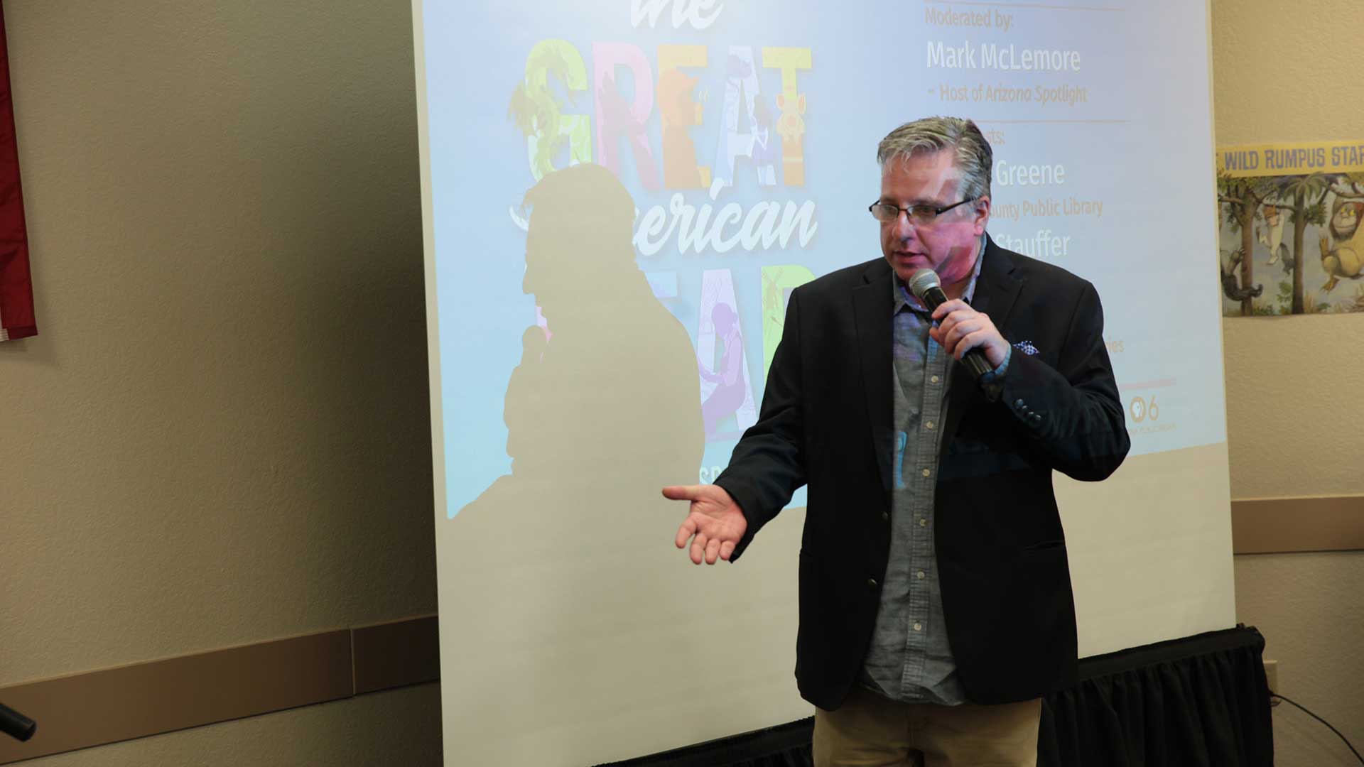 Mark McLemore hosted The Great American Read preview screening.