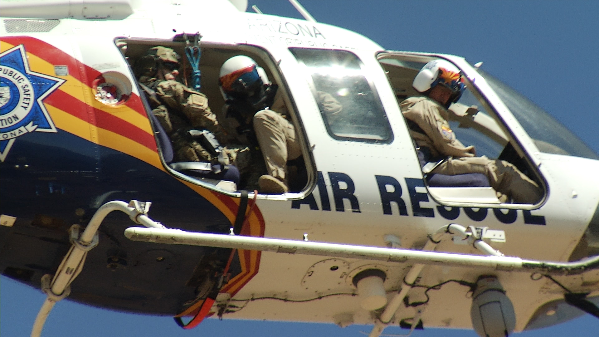 A joint, simulated rescue by Border Patrol and DPS, May 4, 2018.